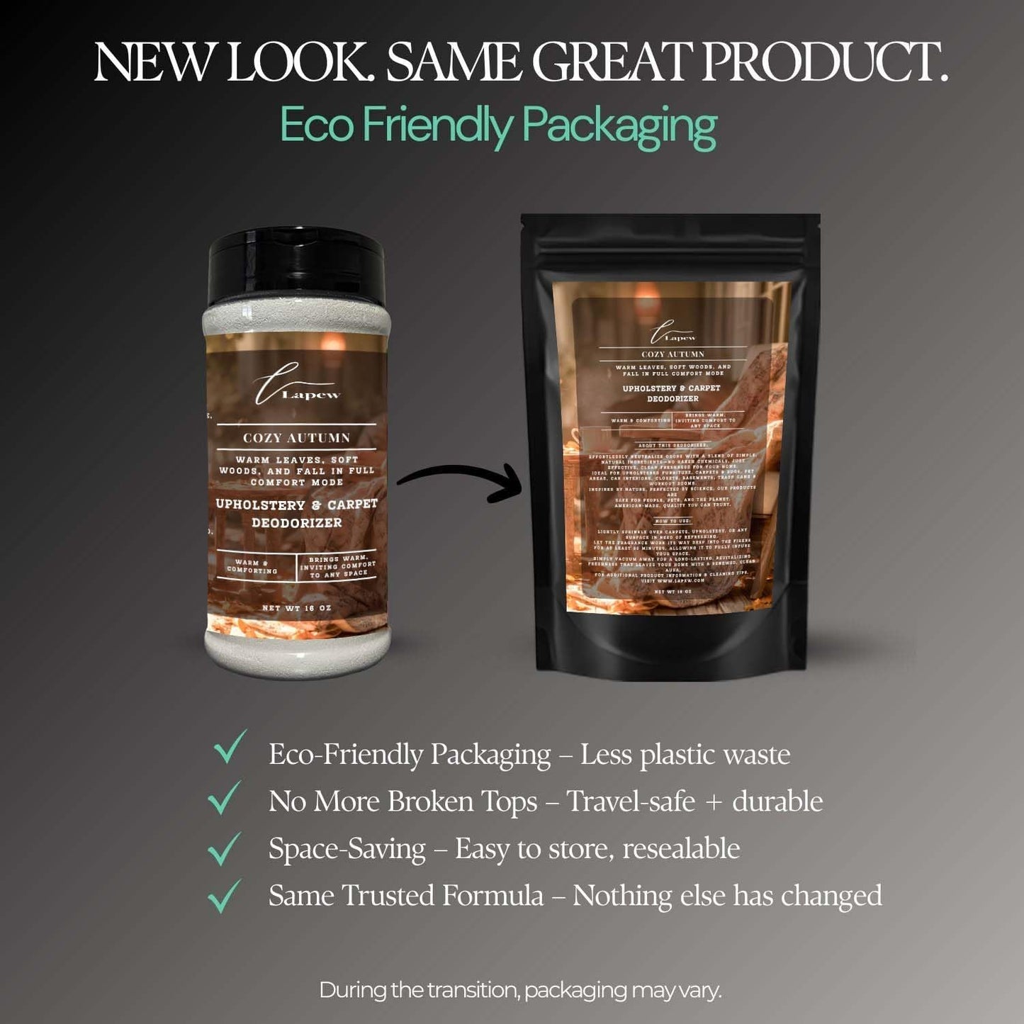 Cozy Autumn Carpet Freshener Powder: Powerful Odor Eliminator for Home, Upholstery Deodorizer, Carpet Deodorizer, Pet Urine, Cat Litter Box - Perfect Autumn Fragrance