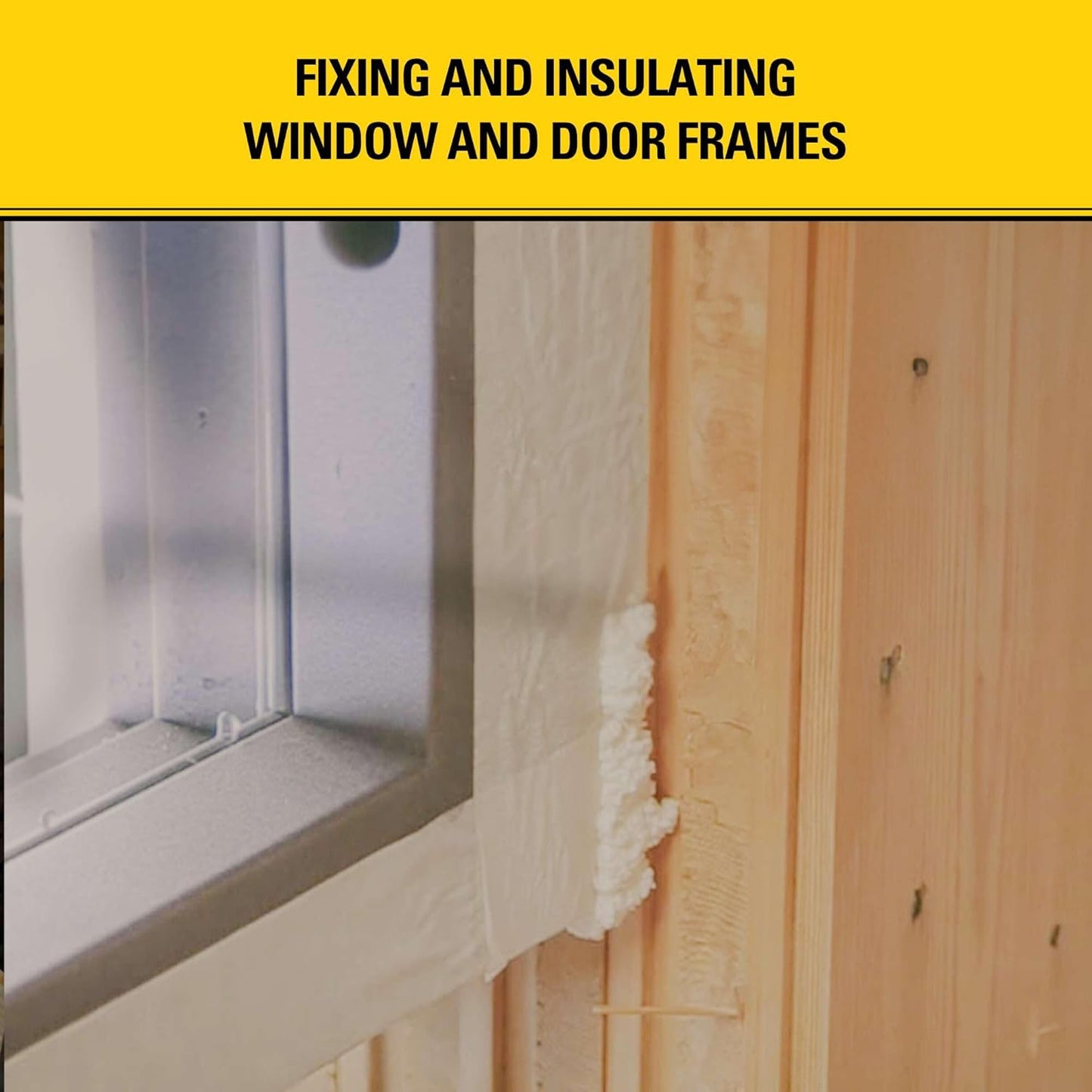 Stanley F993 Expanding Foam Sealant Spray – (1x12oz) Gaps & Cracks Filler, PestBlocker for Indoor/Outdoor Use – Paintable, Waterproof, Polyurethane Insulation Foam with Straw Applicator | 1 Pack