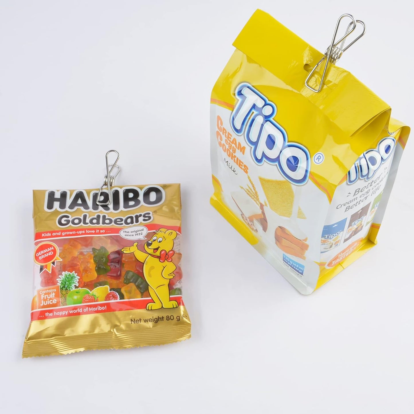 50 Pcs Clothespins Laundry Chip Clips - Durable Stainless Steel Clothes Pins,Heavy Duty Clamp Metal Wire Clothes Pegs with One Storage Bag & 2 Hooks,for Outdoor Clothesline Home Kitchen Office