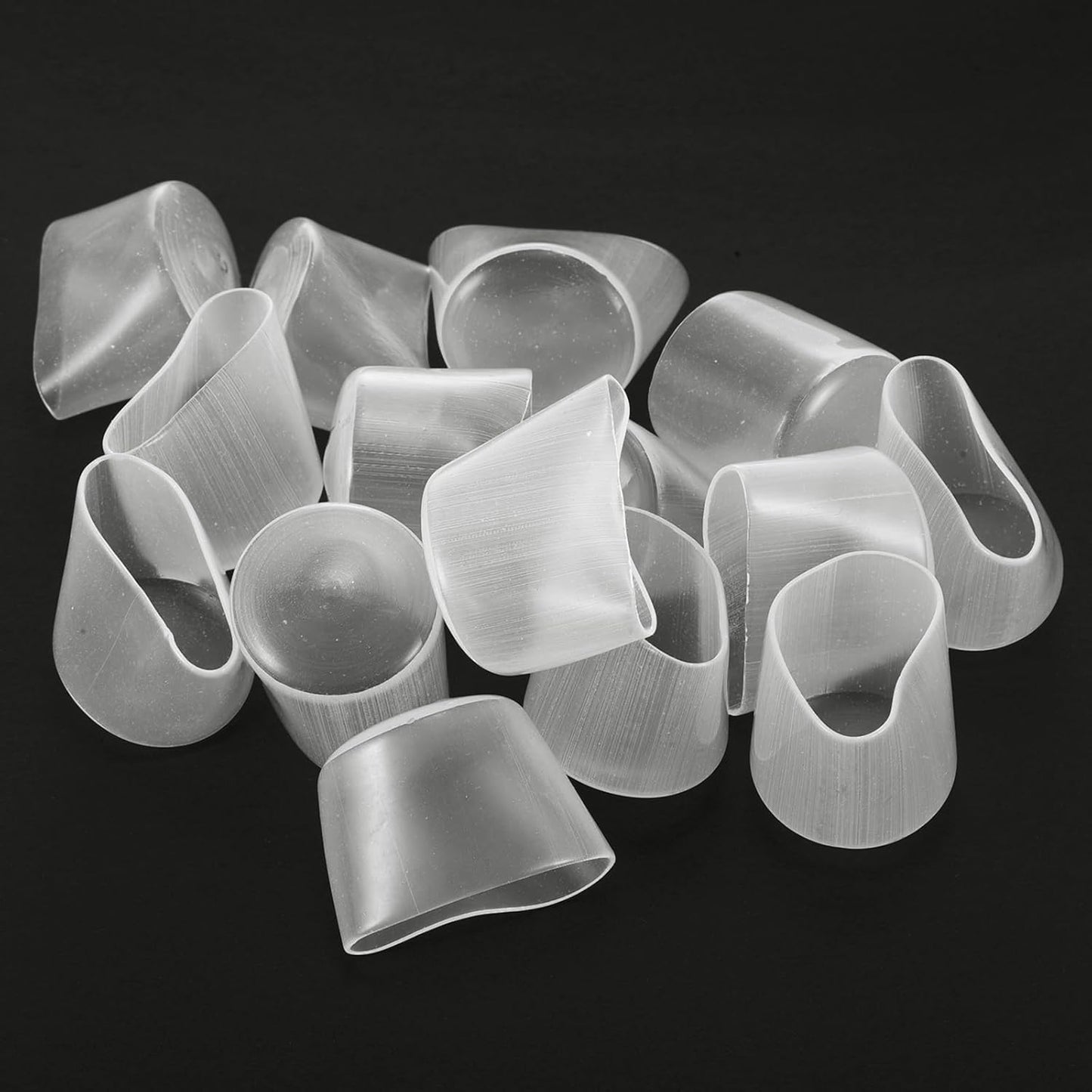 uxcell 20pcs Rubber End Caps 33mm ID Vinyl Round Tube Bolt Cap Cover Thread Protectors Clear