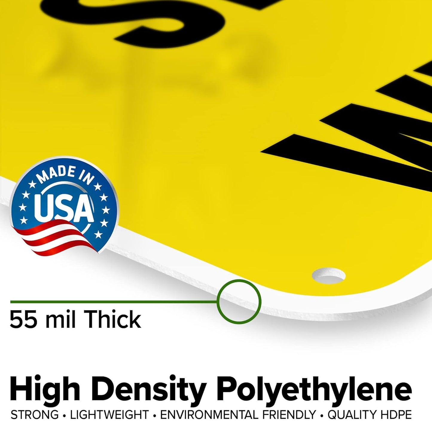 Caution Slippery When Wet Sign or ICY Sign, 24"x30" Polyethylene, Indoor/Outdoor Use, USA MADE By My Sign Center