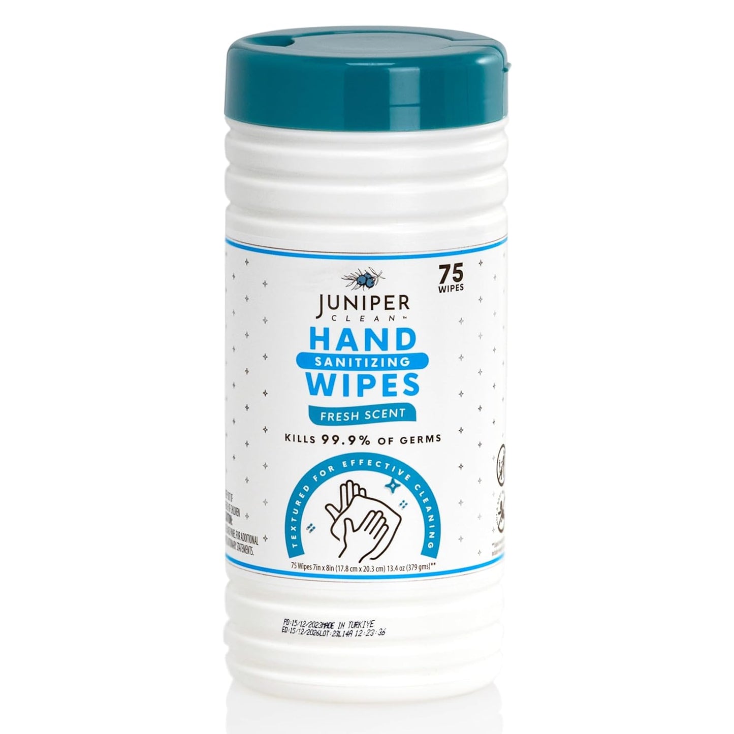 1 Pack Hand Sanitizing Wipes, Alcohol Free 75 Count Canister Disposable Hand Sanitizer Wipes, Fresh Scent, Lint Free & Durable