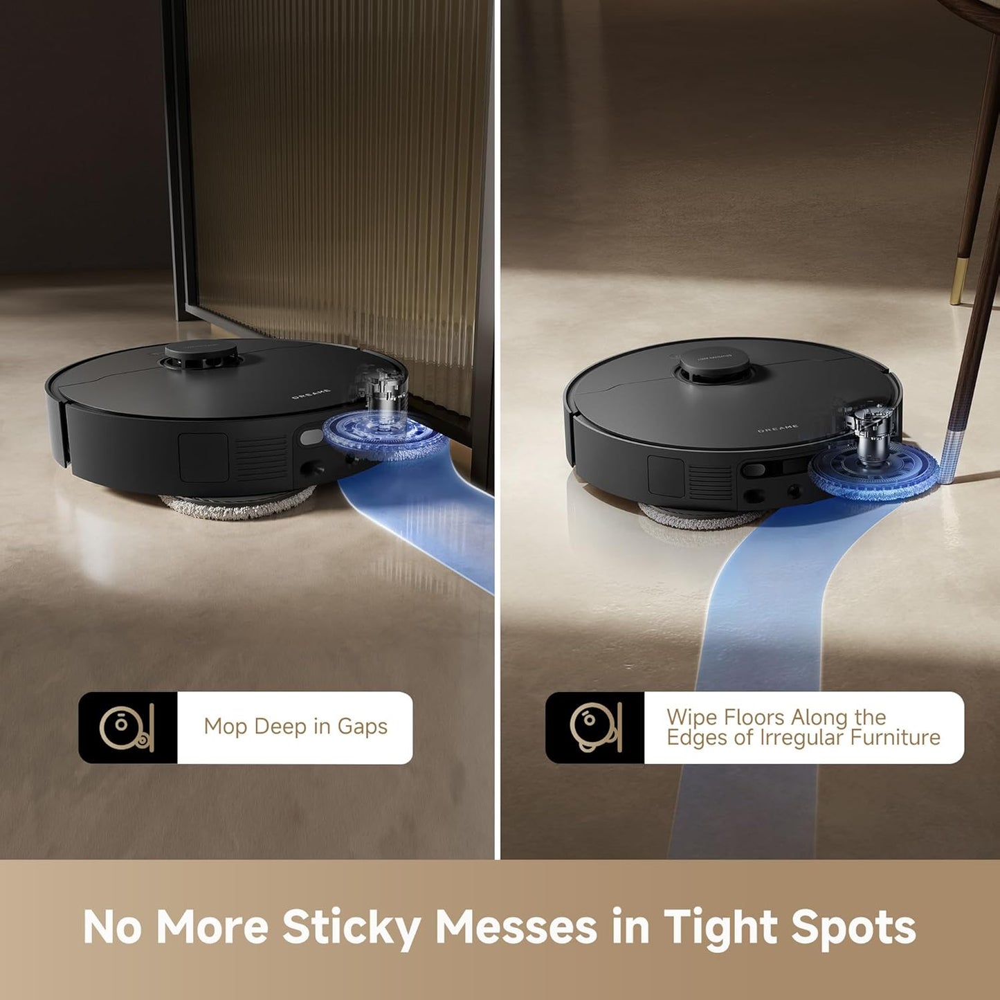 DREAME L40s Ultra AE Robot Vacuum and Mop Combo, 19,000Pa Suction, Self Emptying Dust Box, Flexible Mop & 167℉ Self Cleaning Washboard, Diverse Brush Selection, All-in-One Station, Auto Refill