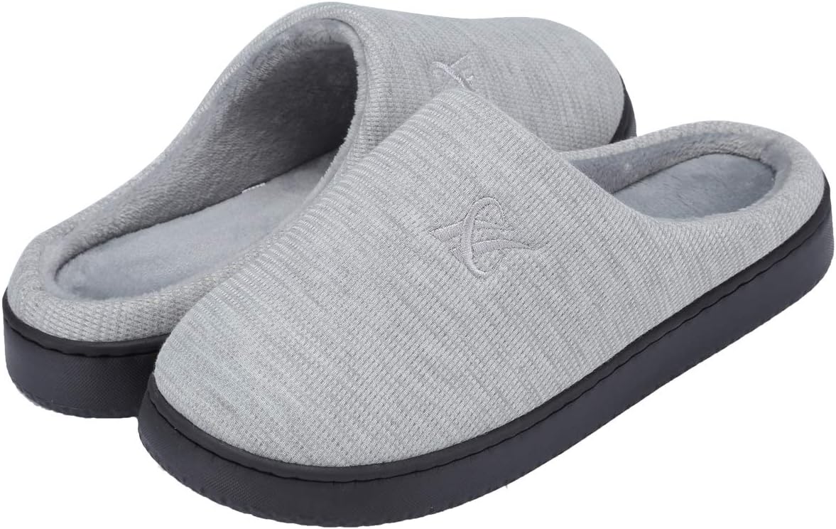 Memory Foam Slippers for Women's and Men's Casual House Shoes