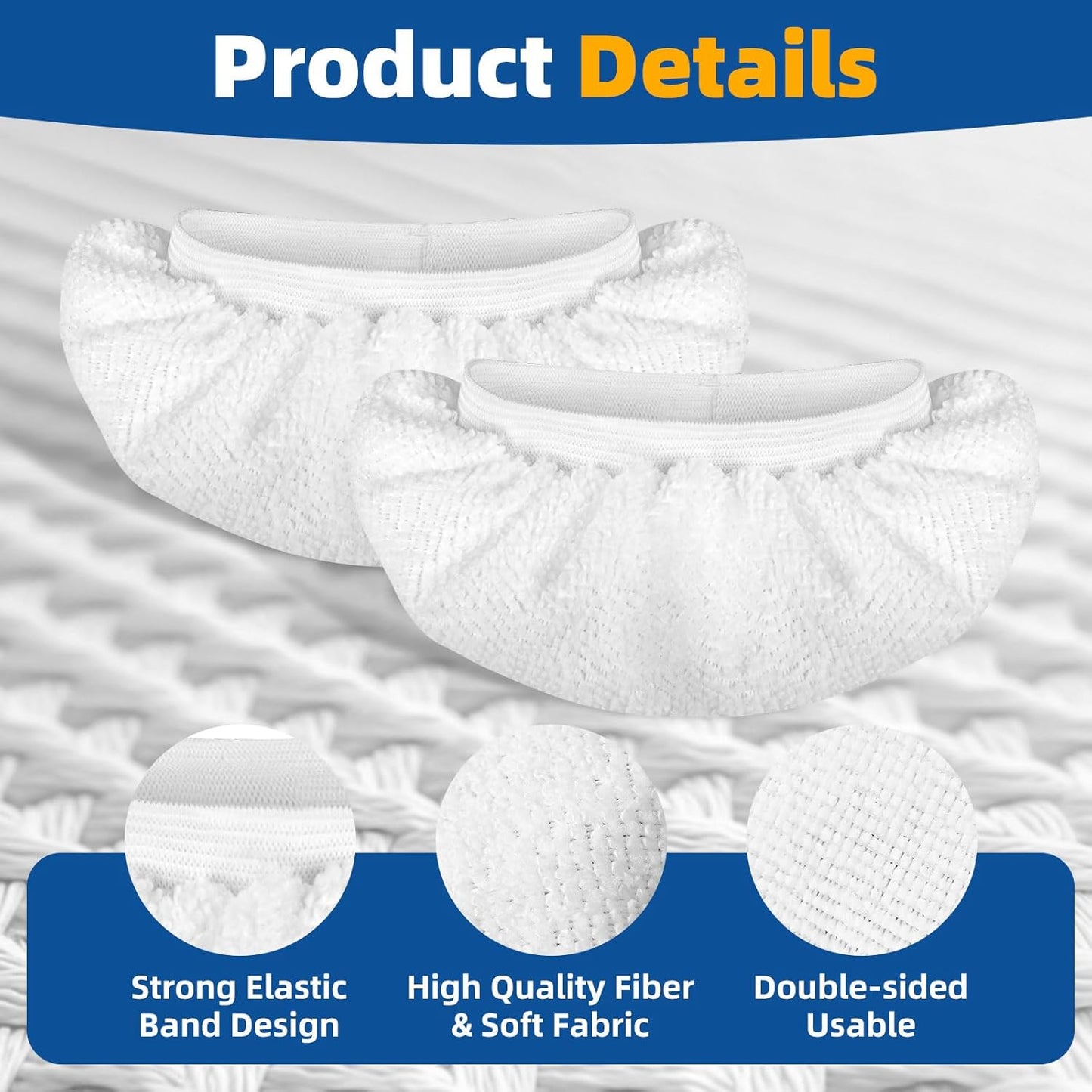 LOVECO 10 Pack Universal Microfiber Cloths for Handheld Steam Cleaner - Compatible with Bissell Steam Shot, Comforday, PurSteam, etc - Reusable Washable Microfiber Rags