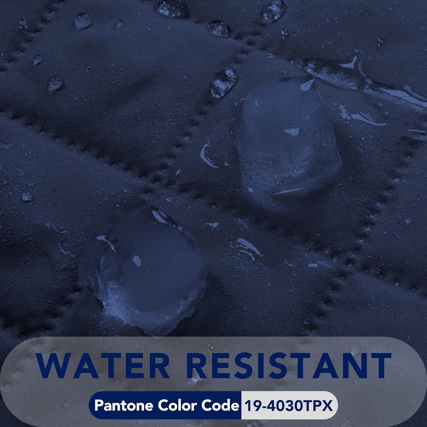 PureFit Reversible Quilted Sofa Cover, Water Resistant Slipcover Furniture Protector, Washable Couch Cover with Non Slip and Elastic Straps for Kids, Dogs, Pets (XX Large, Navy/Ivory)