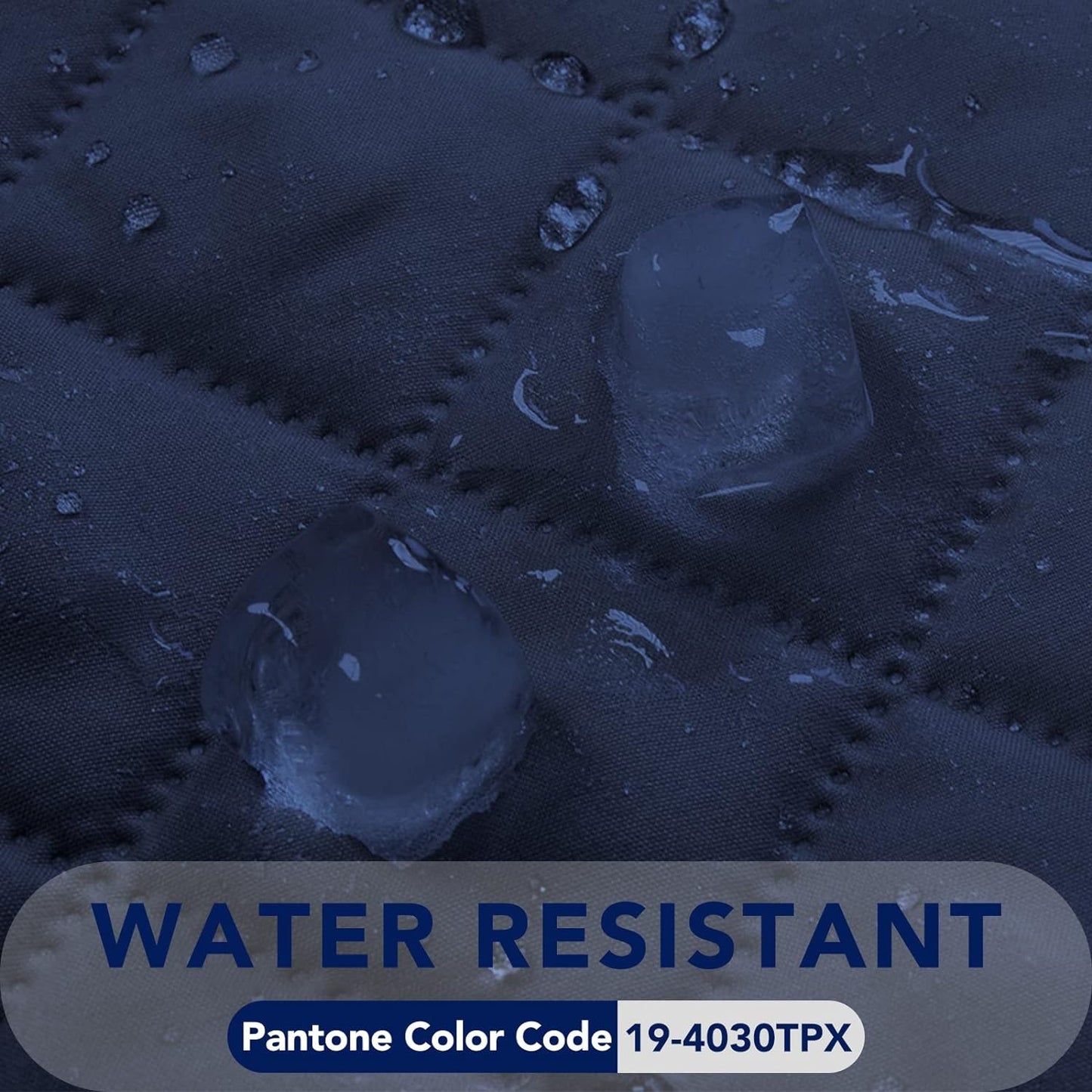 PureFit Reversible Quilted Oversized Recliner Sofa Cover, Water Resistant Furniture Protector, Washable Couch Cover with Elastic Straps for Kids, Pets (Small, Navy/Navy)