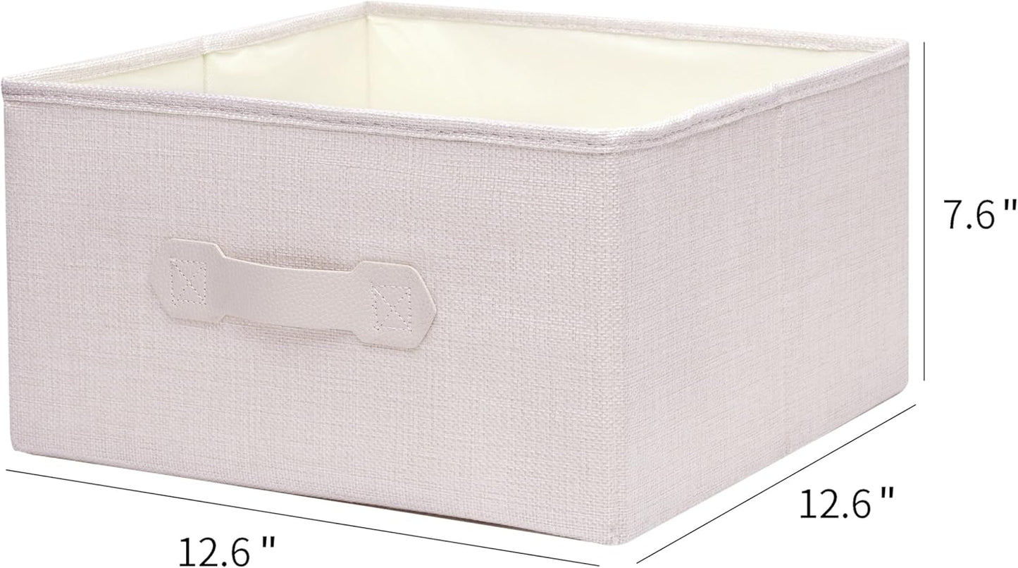 Large Hanging Sweater Organizer for Closet,Collapsible 6-Shelf Hanging Closet Shelves with Drawers, Washable (Beige -2 d)