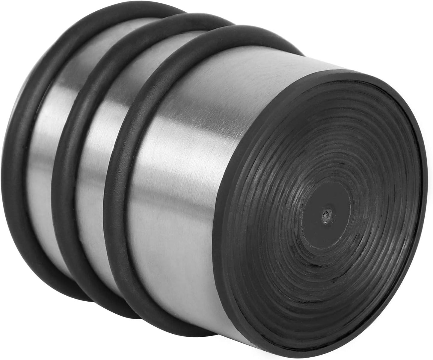 KINJOEK 3 PCS Heavy Weight Door Stopper, No DrillStainless Steel Door Stop with Protective Rubber Bands Door Wedge for Office, Home, Garage, Laundry Door