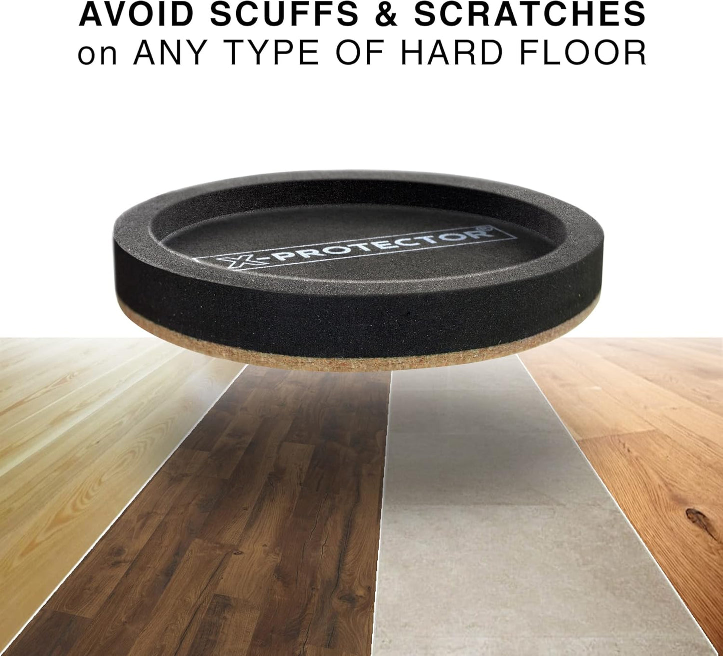 Felt Furniture Sliders for Hardwood Floors X-PROTECTOR 8 PCS 4 3/4” - Furniture Slider with Unique Design - Heavy-Duty Furniture Movers for Hard Surfaces - Felt Sliders - Move Your Furniture Easily!