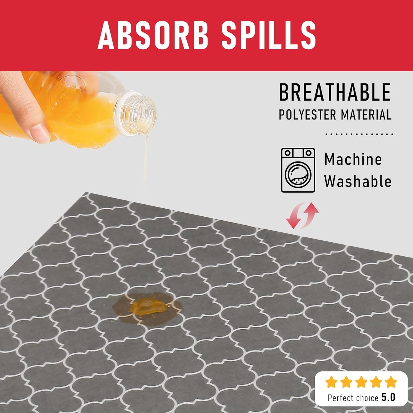 Cooyes 2 in 1 Refrigerator Liners & Fresh mats for Fridge Drawer and Glass Shelves, Absorbent Crisper Mats Washable, BPAfree Cloth Fridge Bin Liners-Keep Produce Fresh Longer