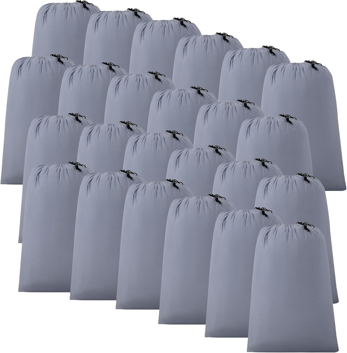 ZPECC Travel Laundry Bag 24 Pack,Bulk Extra Large Heavy Duty Bags, Durable Dirty Clothes Organizer With Drawstring, Fit a Basket or Hamper (40" X 30",Purple Hemp)