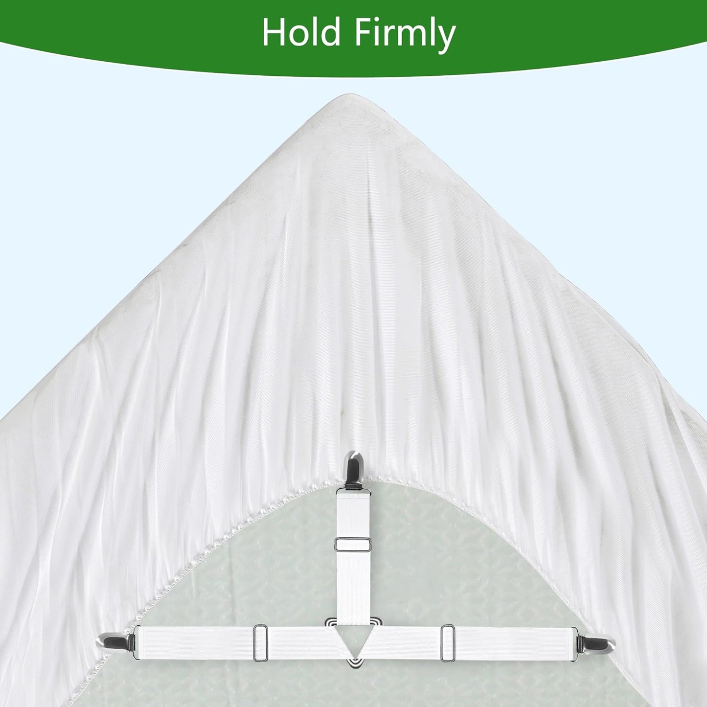 GOONIK Full Size Mattress Protector with 4 Straps, Waterproof Full Size Mattress Pad Cover with 6-16 inches Deep Pocket