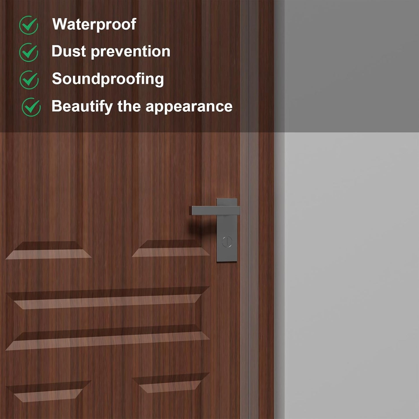 Weather Stripping Door Seal, Silicone Strip for Frame and Gaps Draft Stopper,Glass Shower Door Sweep, Clear, 20 Feet x 2 Inch