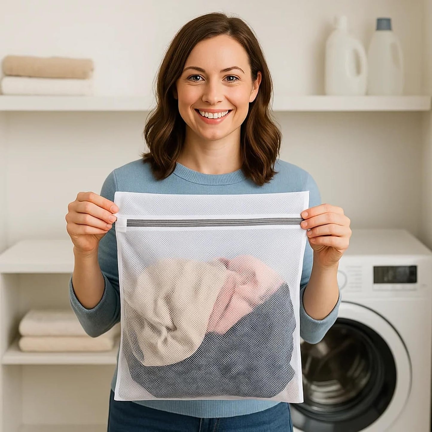 Kimmama Oversize Laundry Bags Mesh Wash Bags, Large Delicates Bag for Washing Machine, Jumbo Laundry Sack for Washing Delicates, Big Clothes, Bed Sheet, Bedcover, Blanket, Curtain, Stuffed Animal Toys