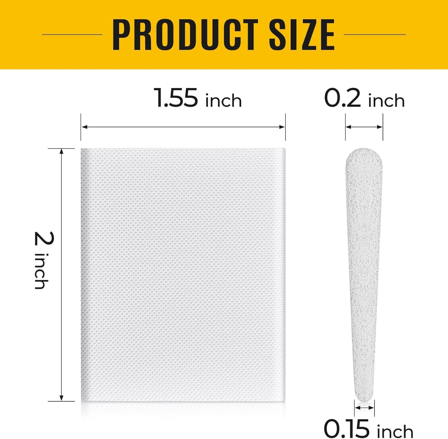 Zonon 16 Pieces Door Corner Seal Weatherstripping Exterior Door Frame Seal Draft Stopper Adhesive Corner Pads for Weather Stripping and Draft Protection (White)