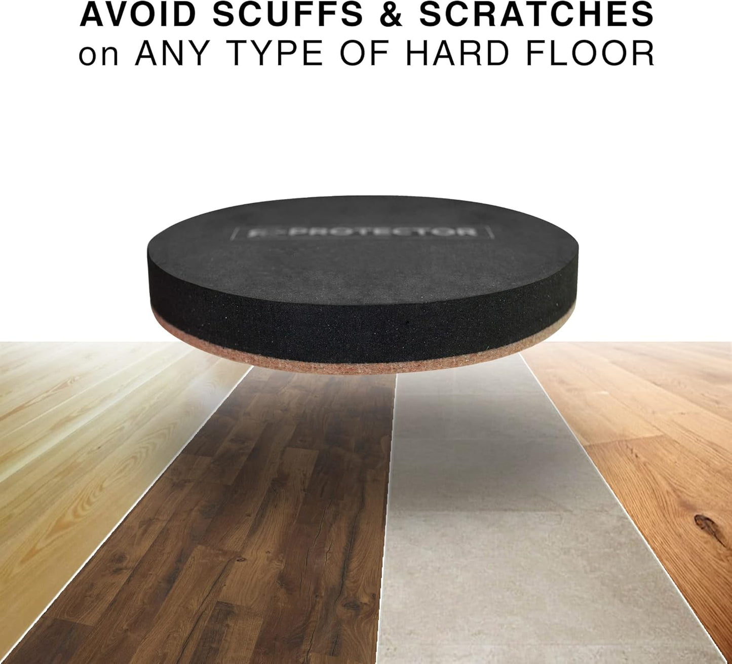 Felt Furniture Sliders Hardwood Floors X-PROTECTOR – 24 PCS 2 1/2 inch Furniture Sliders – Heavy Duty Felt Sliders Hard Surfaces – Move Your Furniture Easily & Safely!