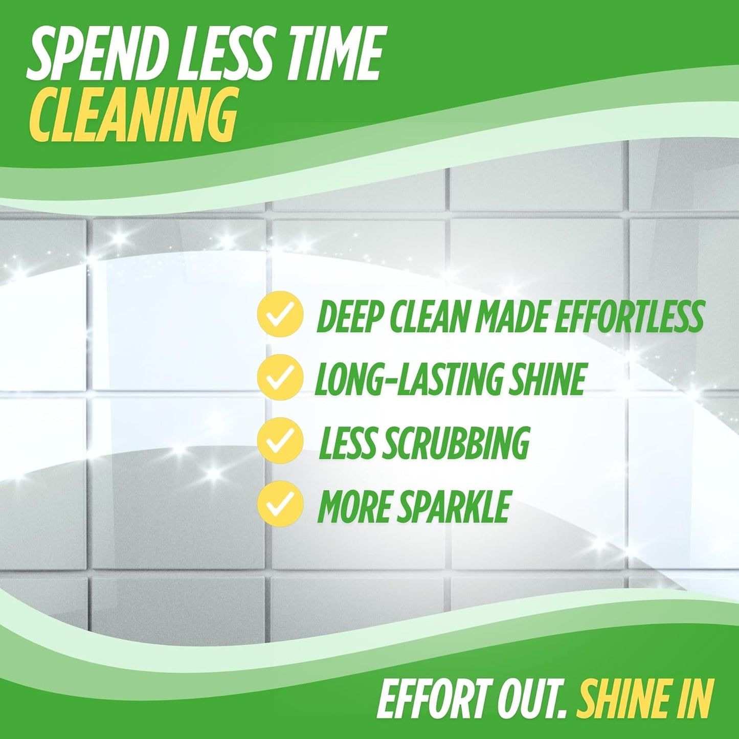 Oh Yuk Tub and Tile Cleaner – Combo Pack with Spray and Concentrate Refill | Cleans Tubs, Tiles, and Shower Walls | 4X Long-Lasting Value | Biodegradable, Vegan, Cruelty-Free | Made in USA