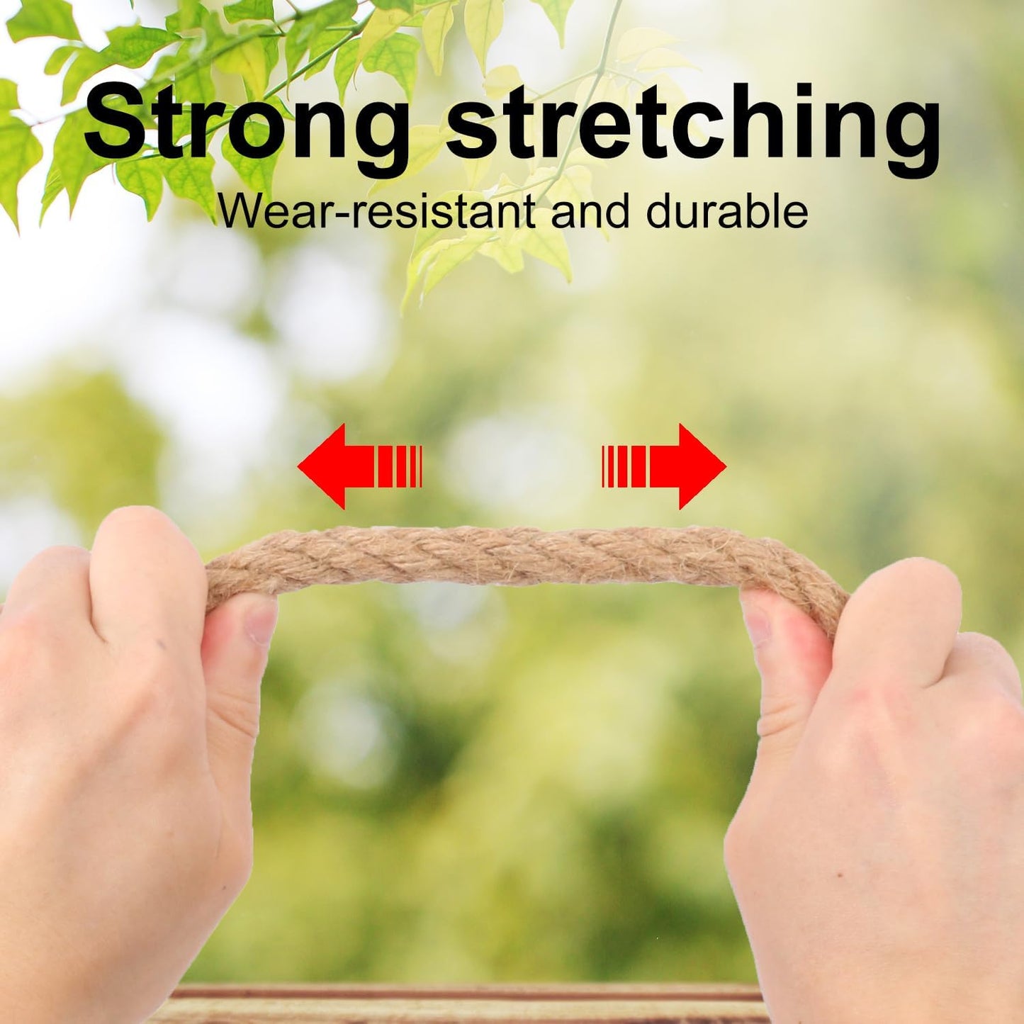 1/2 inch Hemp Rope, 164 Feet Twisted Manila Rope for Scratching Posts, Camping, Garden, Crafts, DIY Projects