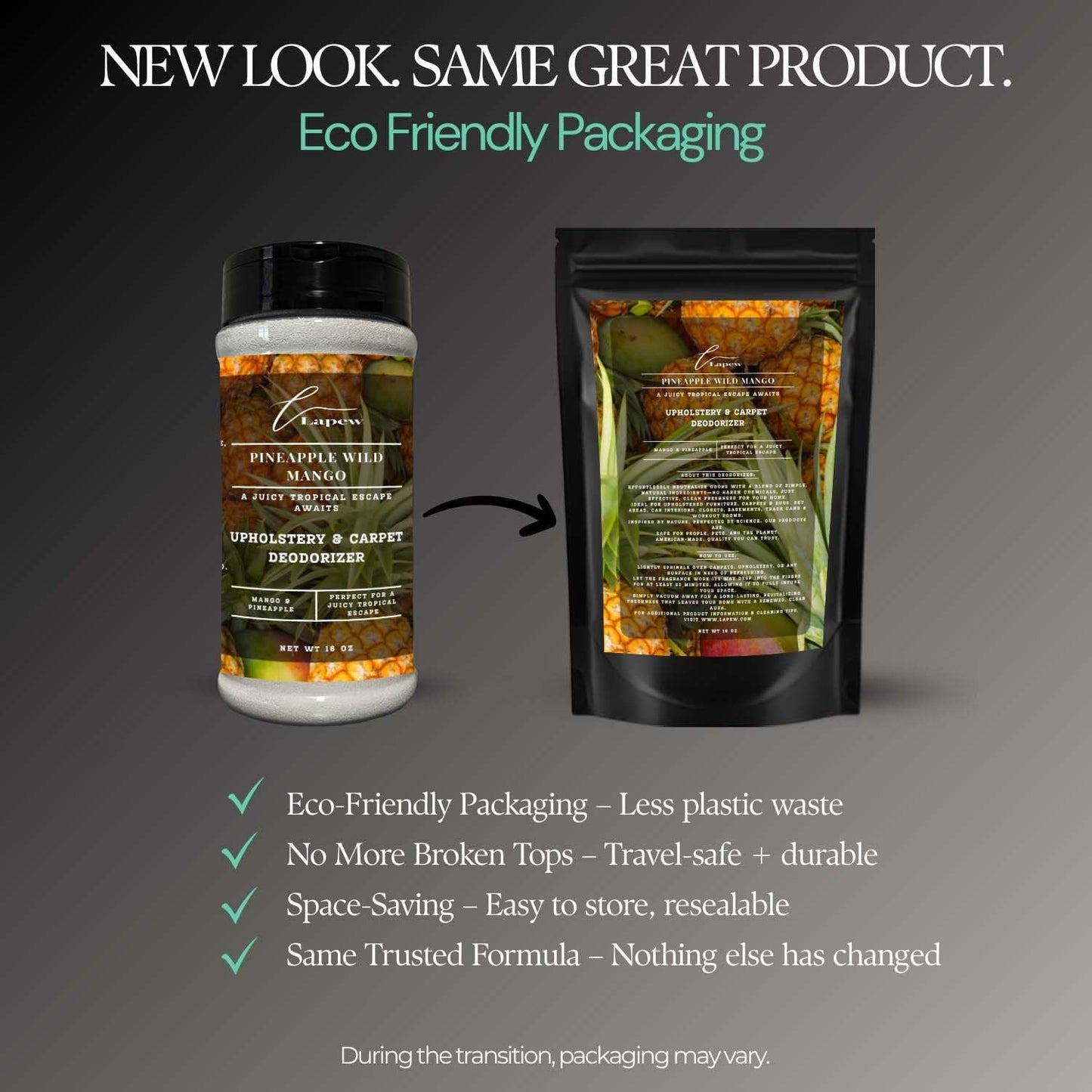 Pineapple Wild Mango Carpet Freshener Powder 16 oz | Powerful Odor Eliminator for Home | Upholstery Deodorizer | Carpet Deodorizer | Pet Urine | Cat Litter Box