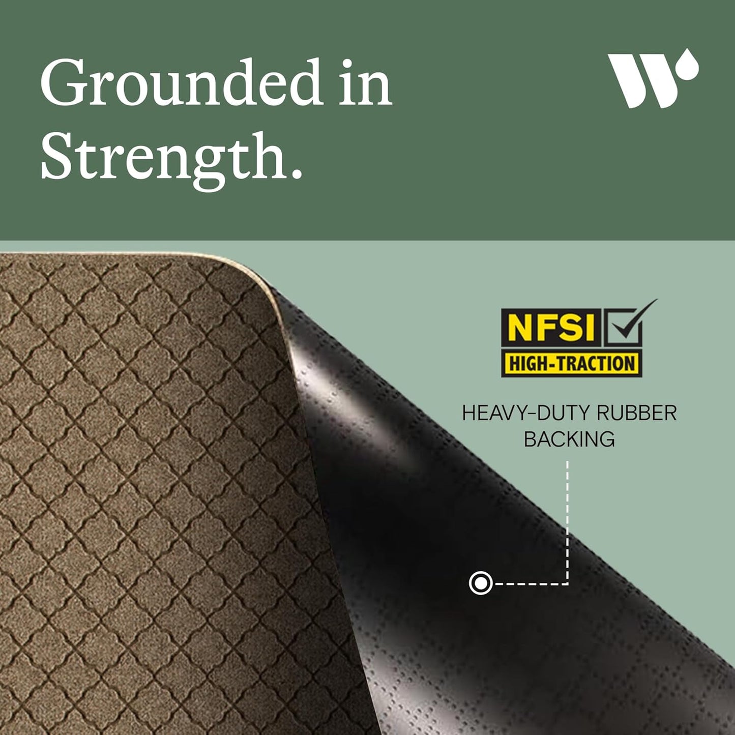 WaterHog Heavy Duty Doorway Mat, 4' x 6', Made in USA, Durable & Skid-Resistant Entryway Mat, Water-Trapping, Indoor/Outdoor Decorative Floor Covering, Cordova Collection, Khaki/Camel