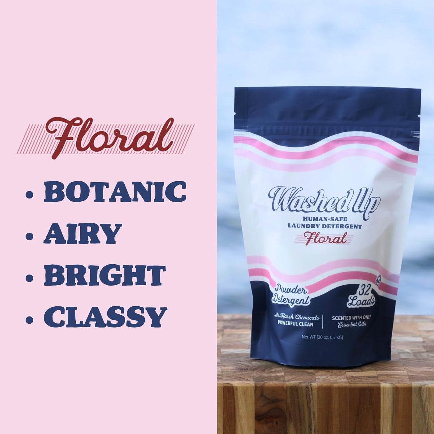 Laundry Detergent Powder | Safe for Sensitive Groups | Powerful Clean | Plant & Mineral-Based | Made in USA