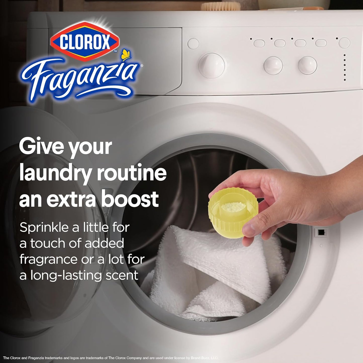 Clorox Fraganzia Laundry Scent Booster Crystals in Citrus Blossom Scent - Scented In-Wash Freshener Beads for Fresh, Clean, Great Smelling Clothes and Linens, 18 Oz - 2 Pack