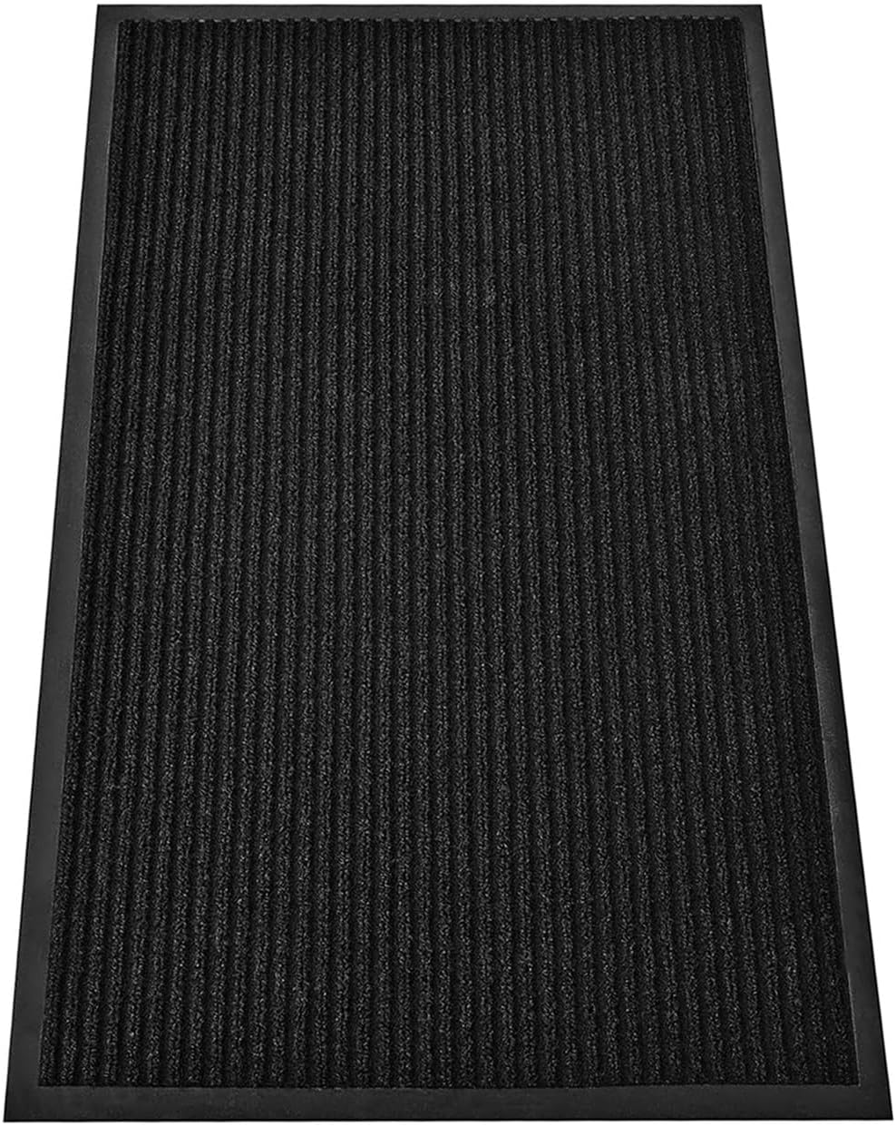 SRDDQLC Door Floor Mat Commercial Grade Large Size Heavy Duty Tough Entry Collection Slip Skid Entrance Mat with Rubber Backing Low Profile and Easy to Clean Indoor Outdoor Rug,3x6FT,Black