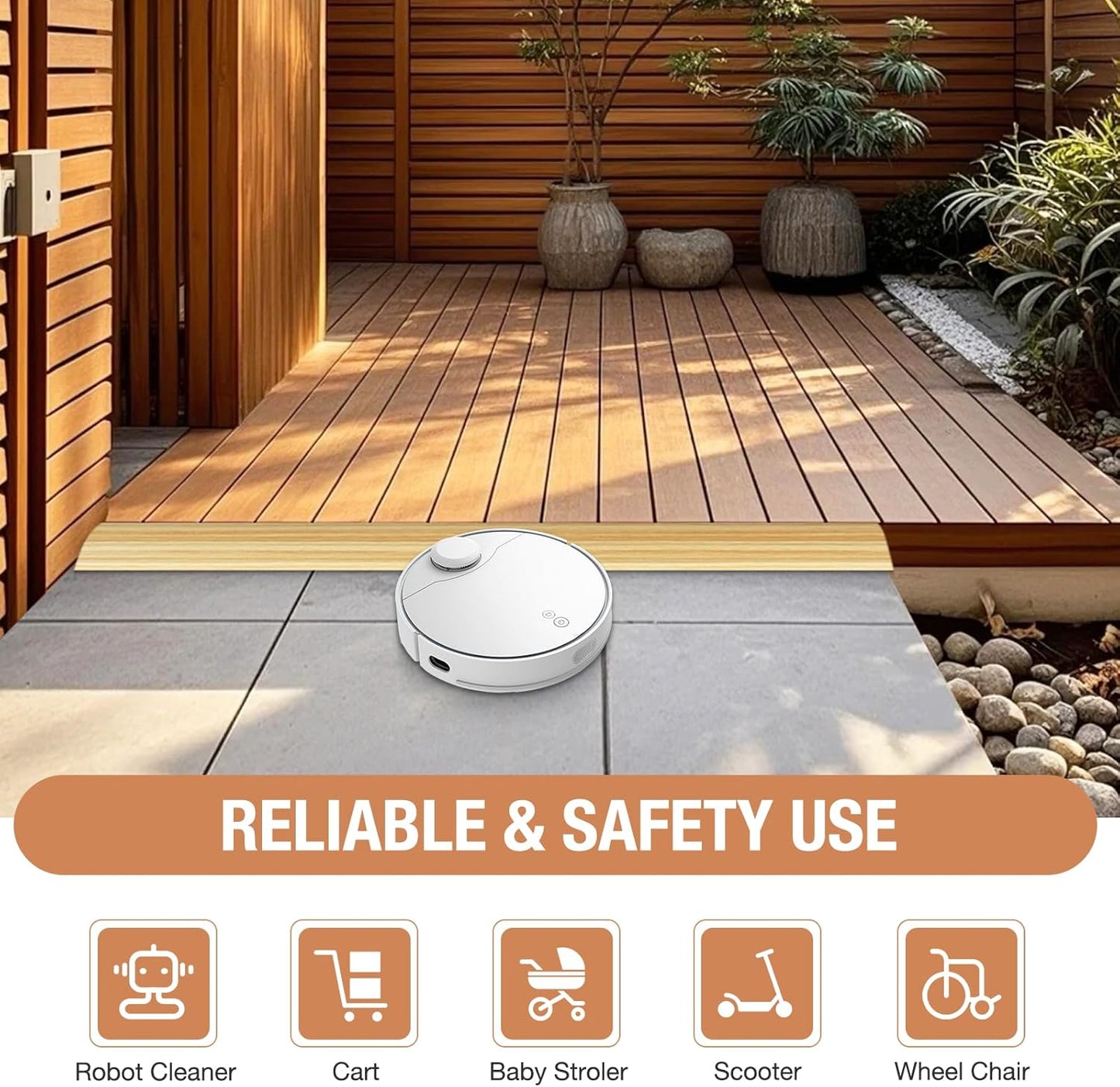 Floor Transition Strip Self Adhesive Vinyl Door Threshold for Doorways Carpet Edging Trim Overlap Edge Reducer for Laminate Floor, Carpet, Tile (Light Yellow Wood Grain, 2/5" to 3/5", 10Ft)