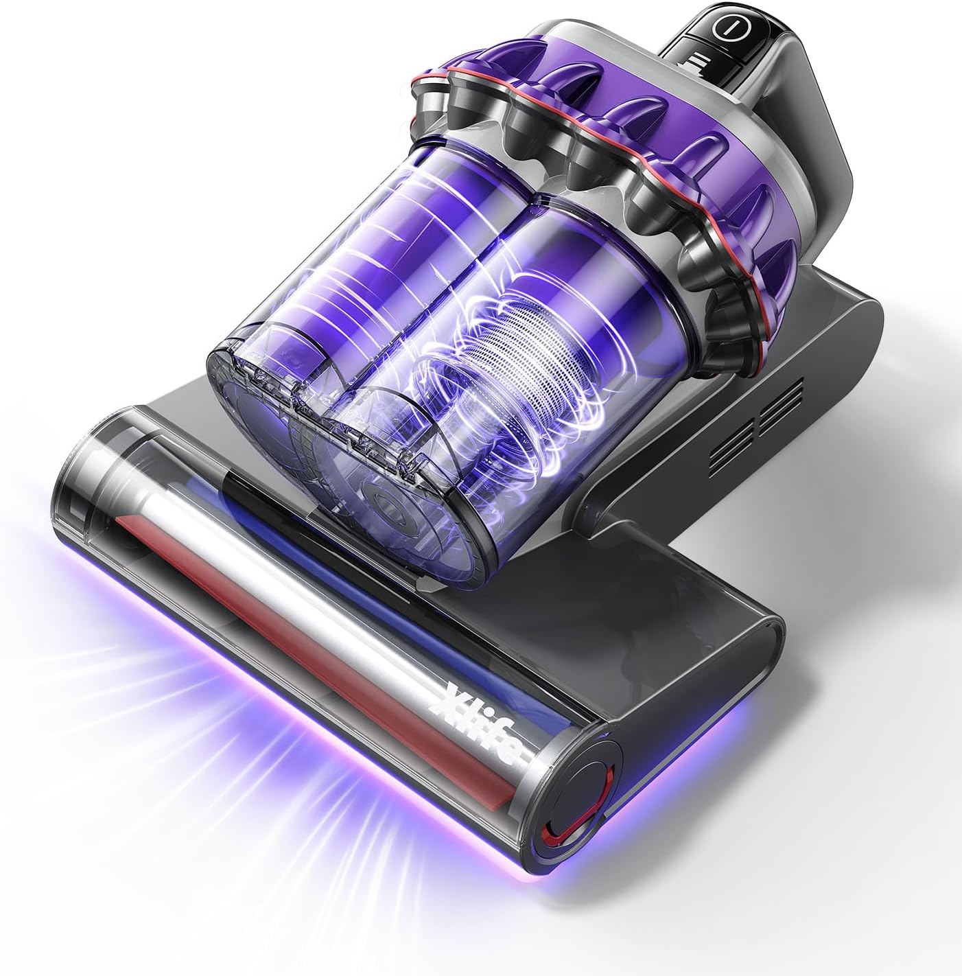 Xlife Mattress Vacuum Cleaner with UV-C Light, 140F° Heating, 550W 16KPA Suction, HEPA Filter for Deep Cleaning Bed, Sofa, Pillow, Baby Crib（Corded）