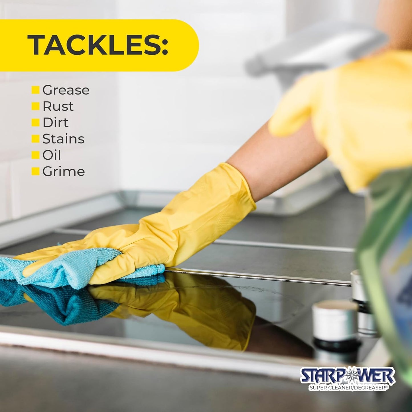 STARPOWER Heavy Duty All Purpose Multi Surface Grease, Oil, Grime Remover, 24 Ounces