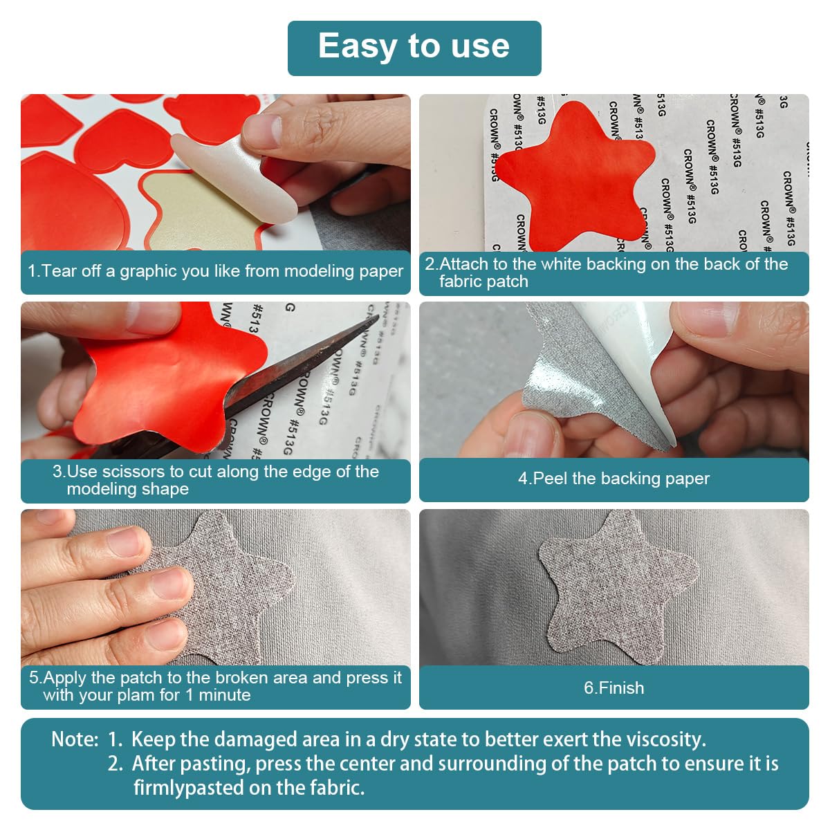 J.CARP 2Pcs Linen Repair Patches, Large Self-Adhesive Fabric Patch for Sofas, Couch, Furniture, Car Seats (8 * 11 inches-2PCS Black)