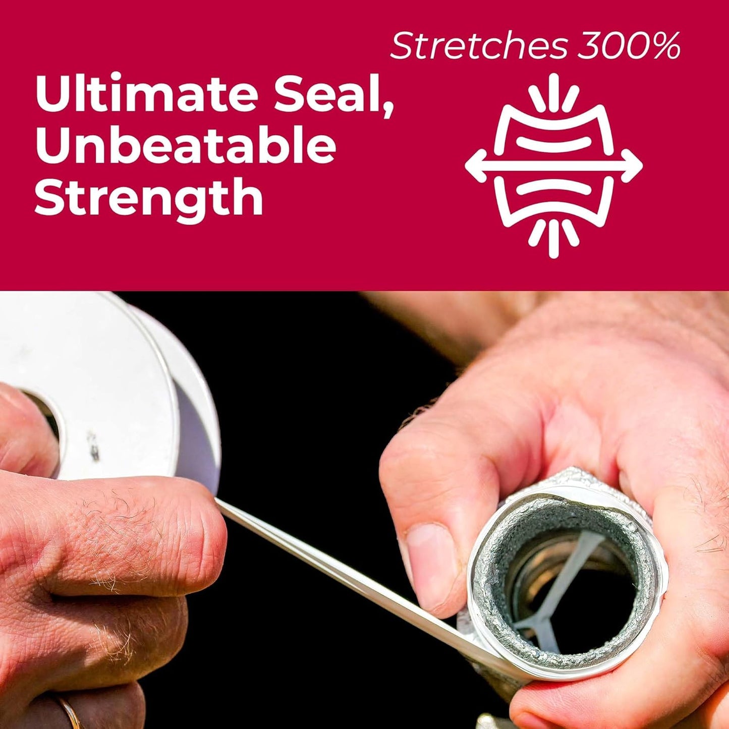 X-Treme Tape MOCAP Heavy Duty Electrical Tape, Self-Fusing Silicone Rubber, Waterproof & Insulating Flexible Tape, Electrical for Hose, Automotive, Outdoor & Repairs - 1" x 10ft Roll - White