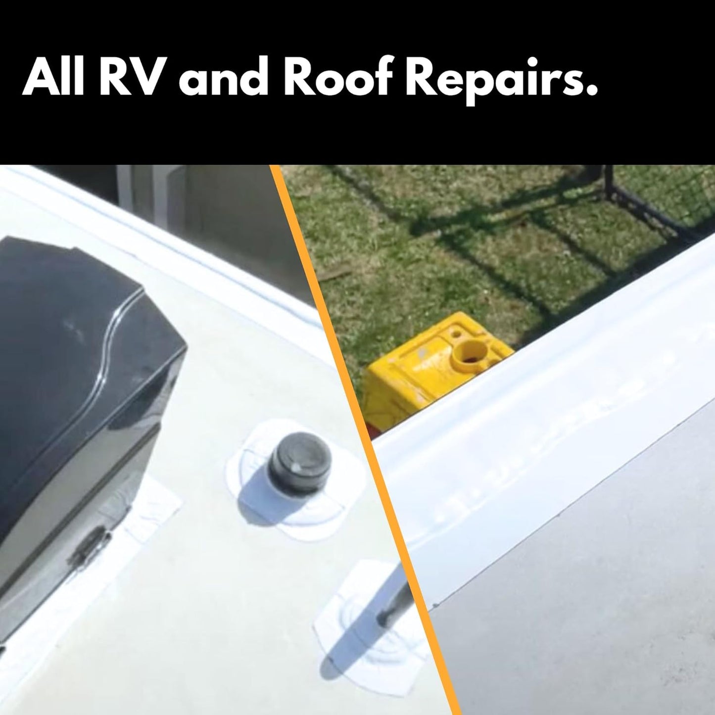 HSS RV Sealant Tape with MicroSealant - Waterproof Commercial Roofing Tape for Roof and RV Repair - UV- & Weatherproof - White - 2 inch x 25 ft.