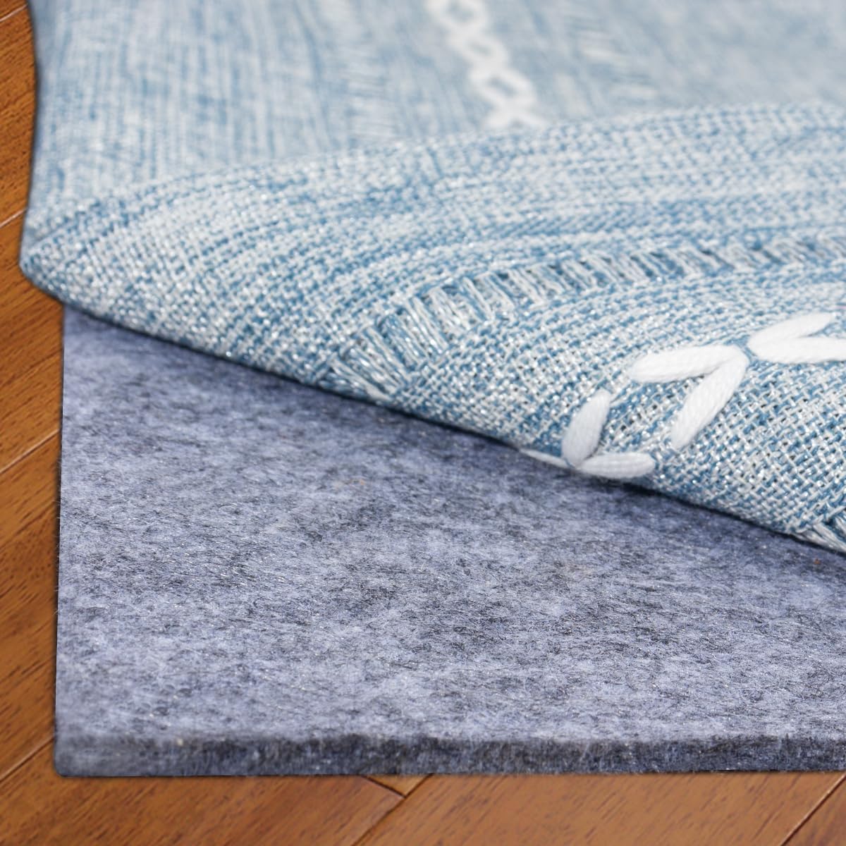 Extra Large Area Rug Cushioned Pad, 5x7 Ft Thick Felt Pad for Hardwood Floors, Keeps Rug in Place Soft