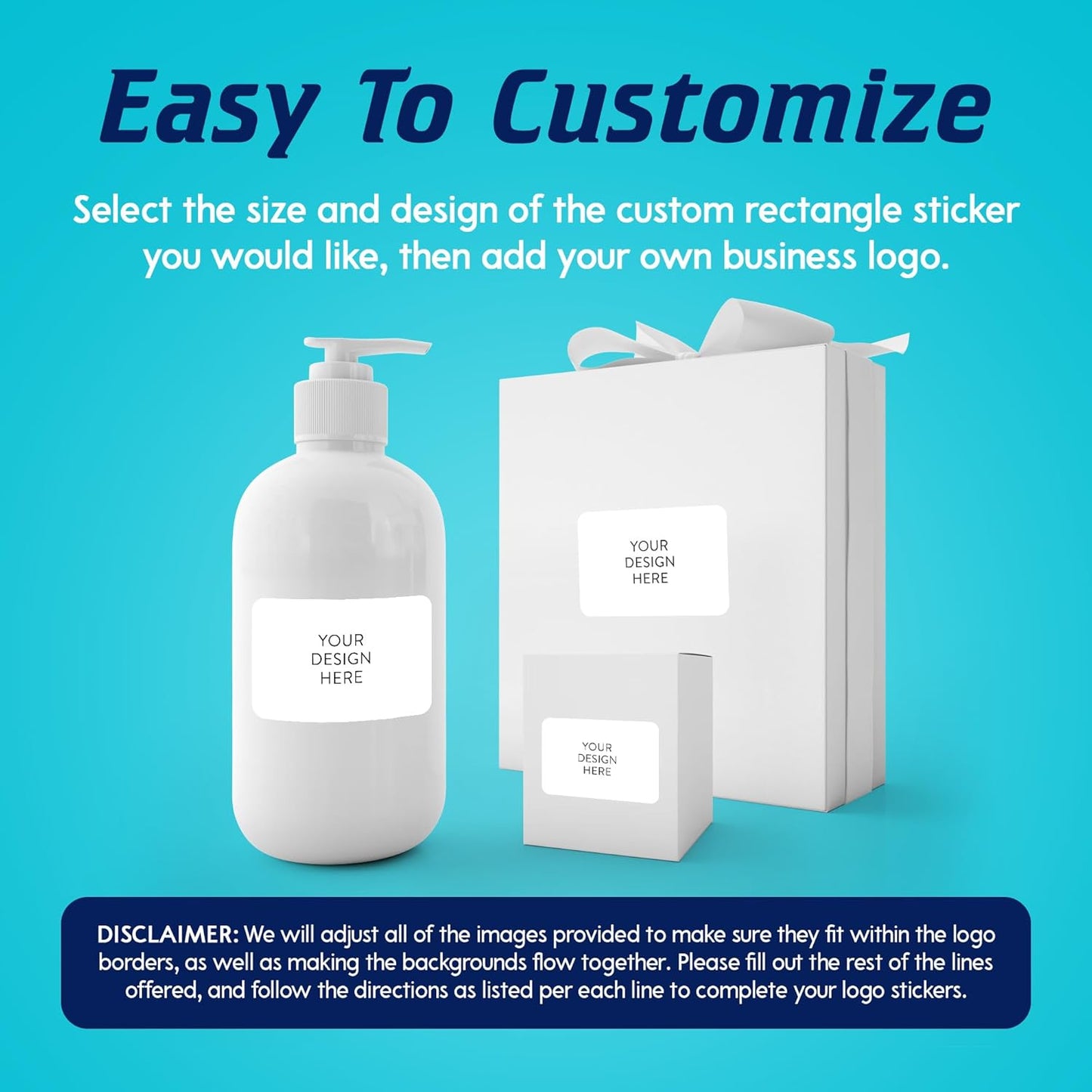 5-1000 Custom Vinyl Stickers - Upload Your own Image, Text, Design, Logo - Personalized Logo Labels for Handmade, Packaging, Bottle, Jars, Candle, Brand Stickers (White, 6x4)