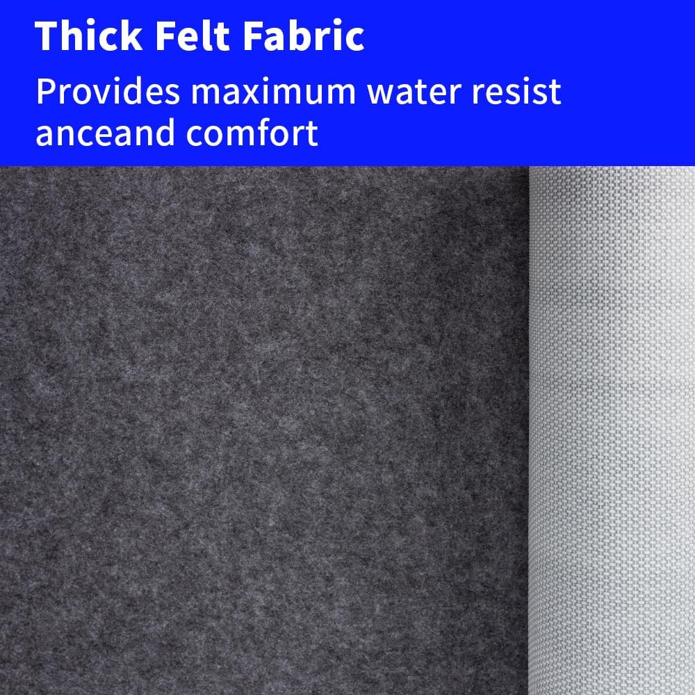 Waterproof Non-Slip 1/4” Extra Thick 9x12 ft Rug Pad for Large Area Rugs Durable Felt Floor Protection pad for All Floors, Suitable for Cutting. Rug Pads Keep Rugs in Place and Provide Cushioning