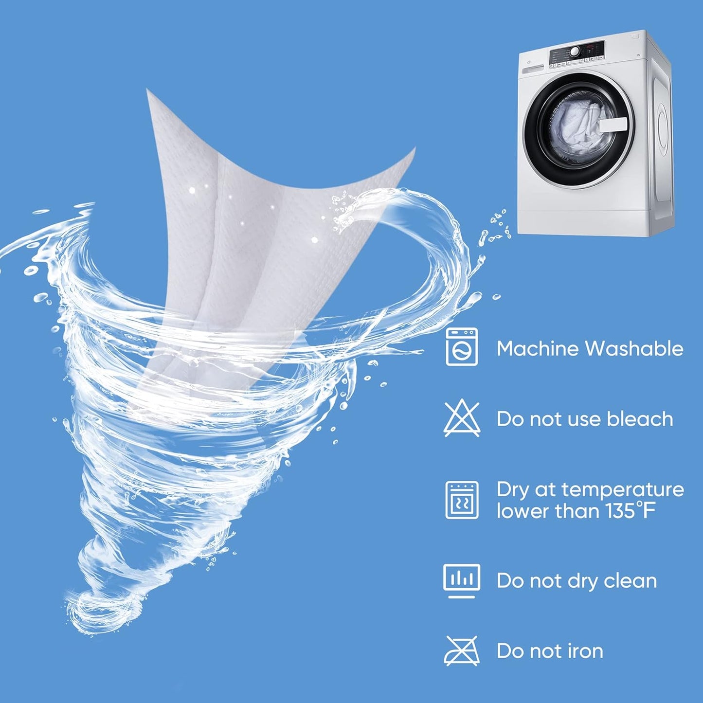 Hanherry 100% Waterproof Mattress Protector Twin XL Size, Mattress Cover 3D Air Fabric Cooling Mattress Pad Cover Smooth Soft Breathable Noiseless, 8''-21'' Deep Pocket