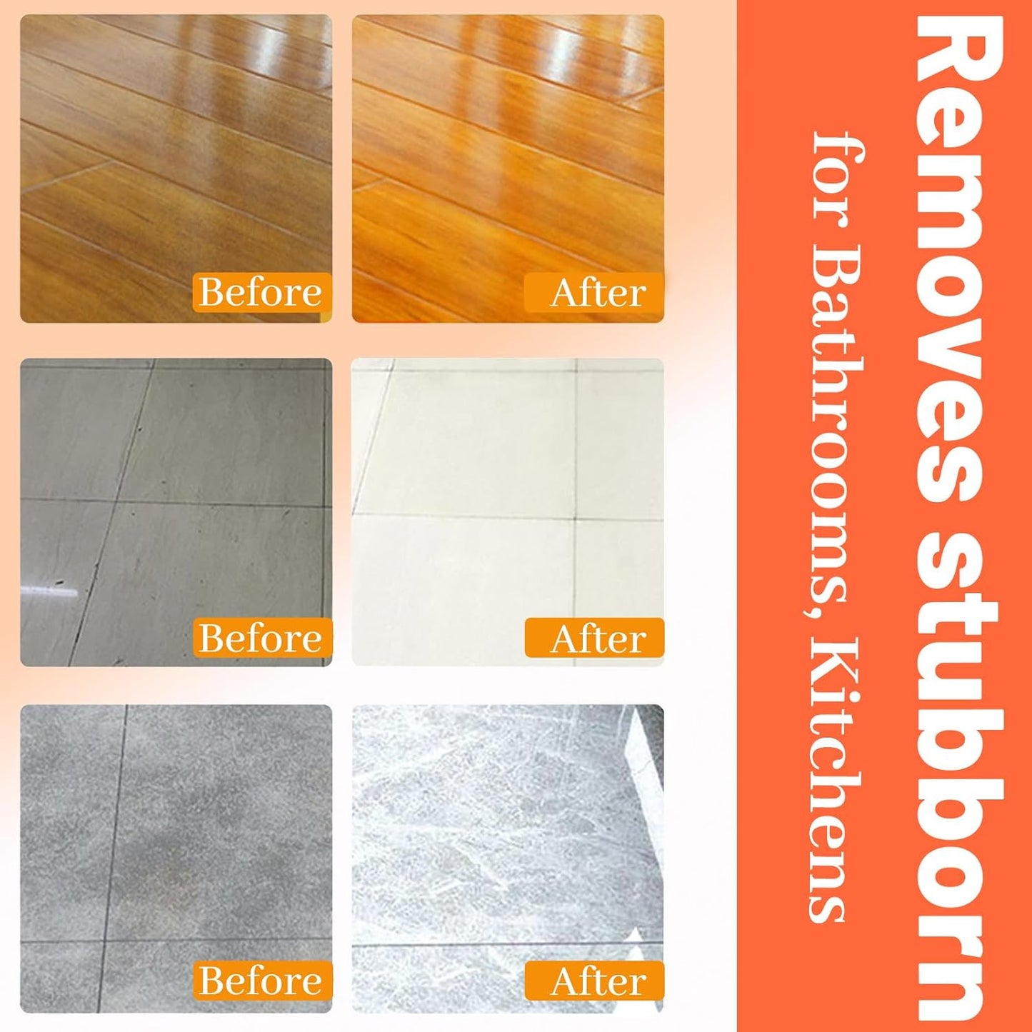 Tile Cleaner, Original Floor Cleaner Black Bottle, 0.5L Multipurpose Powerful Stain Removing Liquid, Stone and Tile Polishing Cleaner for Multi-surfaces, Kitchen, Tiles, Porcelain (1)