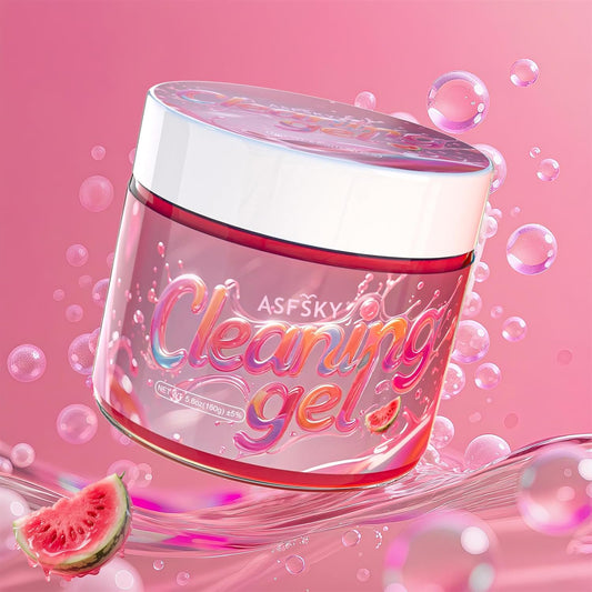 ASFSKY Car Cleaning Gel (Red,Watermelon) Cleaning Putty Universal Dust Cleaning Car Interior Cleaner Keyboard Dust Remover Car Slime Gifts for Men Women Girl（1 Pack）