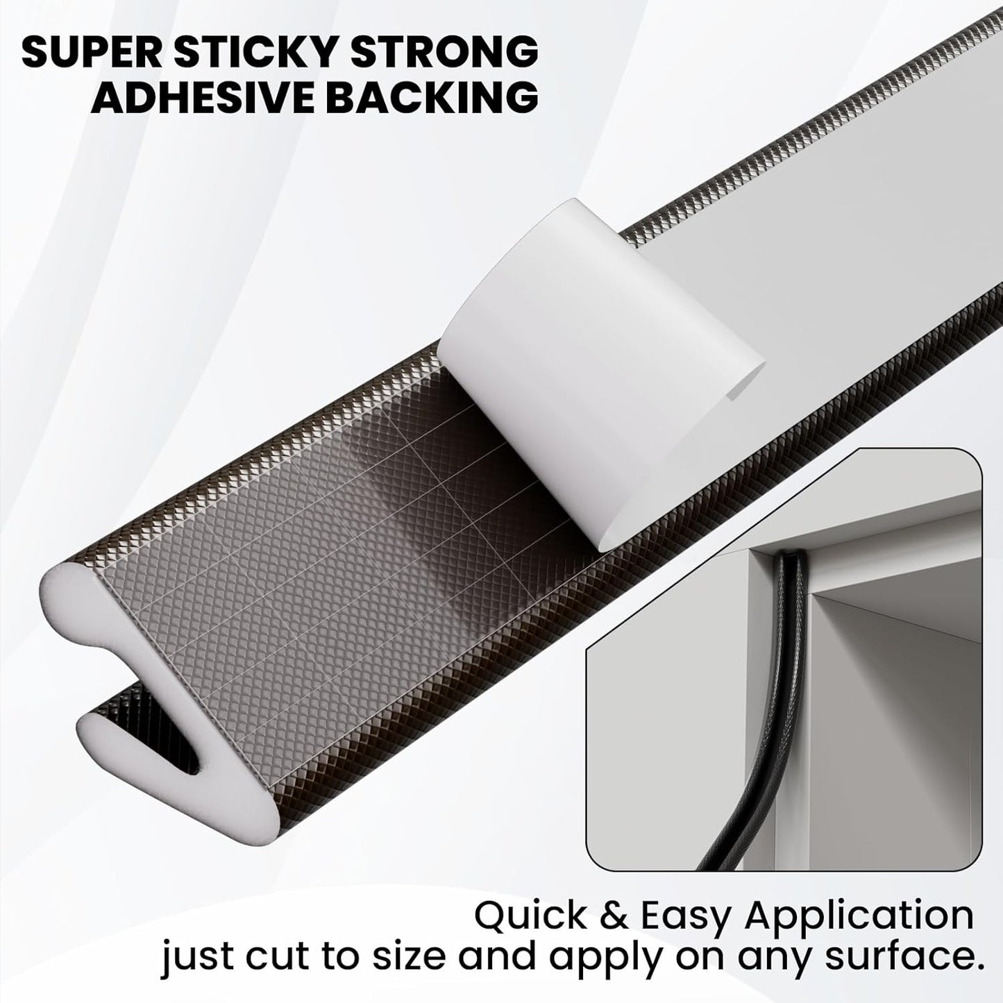 V Shape Foam Weather Stripping Door Frame Seal Strip 33FT Brown, Draft Stopper, Insulation Winter, Weatherstripping, Gap Sealing, Soundproofing, Self-Adhesive Used for Exterior Front Door Side