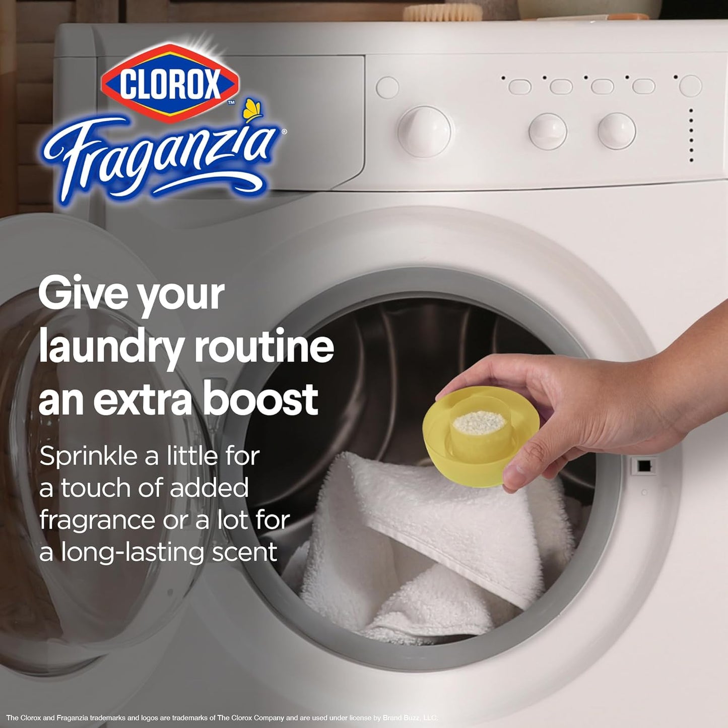 Clorox Fraganzia Laundry Scent Booster Crystals in Citrus Blossom Scent - Scented In-Wash Freshener Beads for Fresh, Clean, Great Smelling Clothes and Linens, 70 Oz