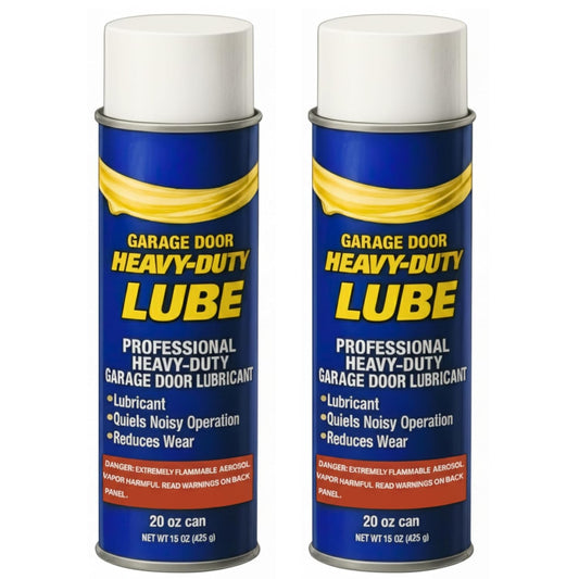 Premium Heavy-Duty Garage Door Lubricant 20oz (2 Pack) – Long-Lasting, Multi-Purpose Rust Preventative – Water-Resistant Lube for Springs, Rollers, Hinges & Locks