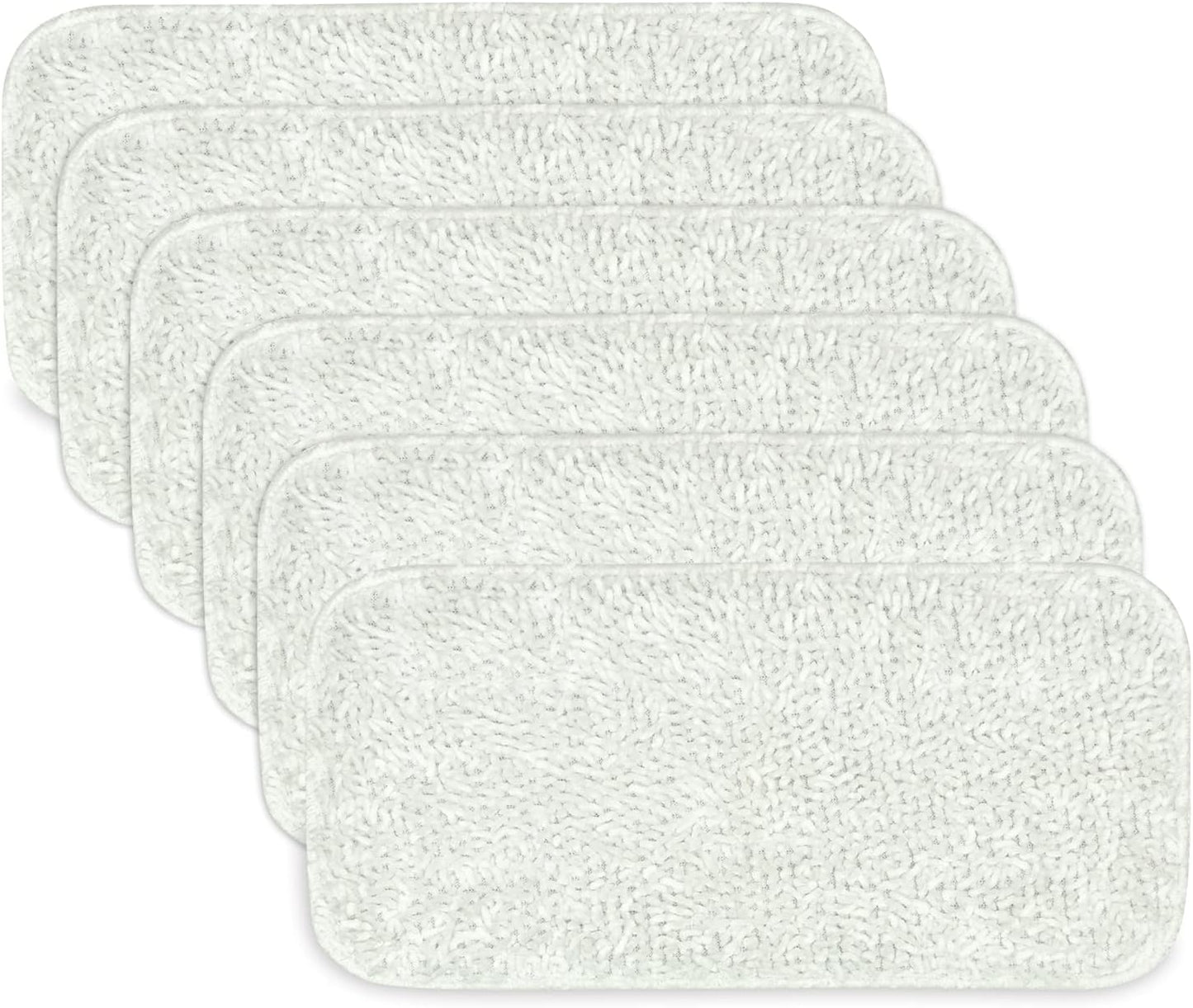 Sienna Luna Replacement Pads Microfiber Mop Pads Fit for Steamer Head SSM-3006 Series Hard Floor Mop Washable Durable Cloth Pads 6 Pack