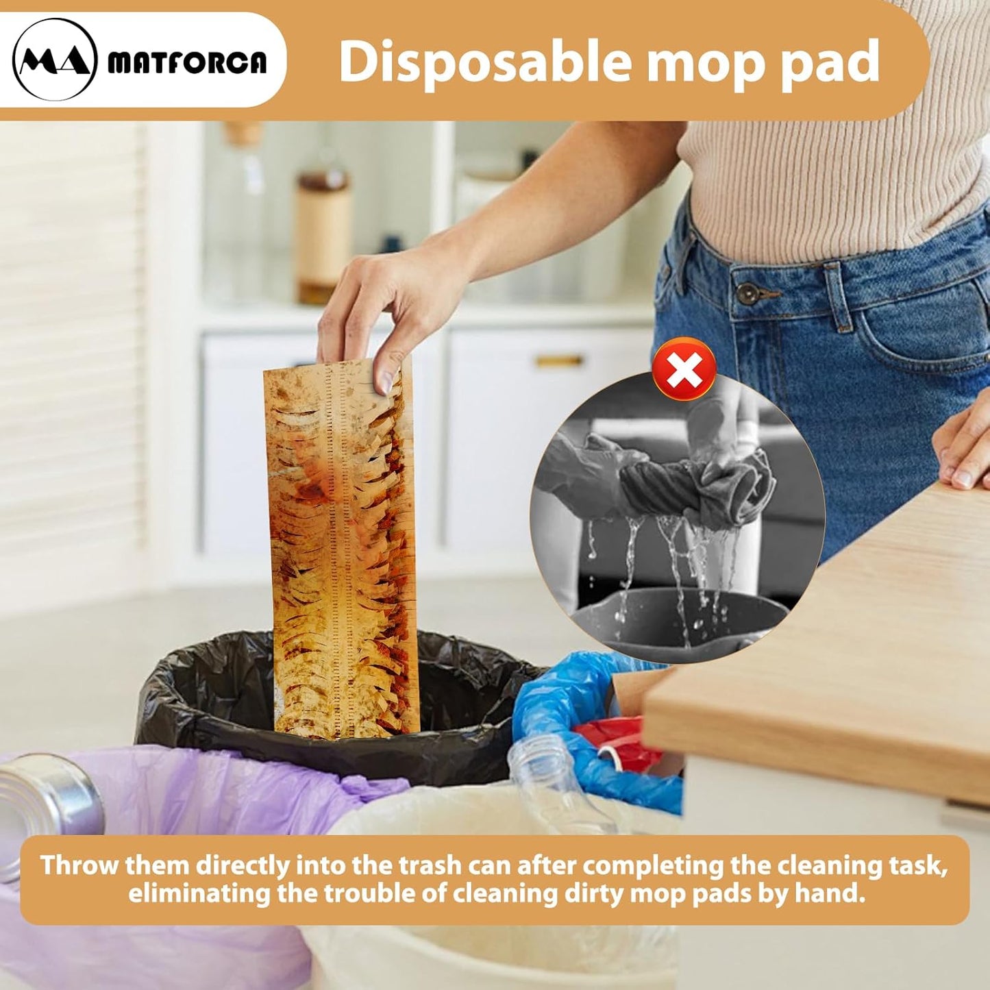 10 Pack Disposable Power Mop Pads Refilles for Swiffer PowerMop Multi-Surface Replacement Mopping Refills Pads