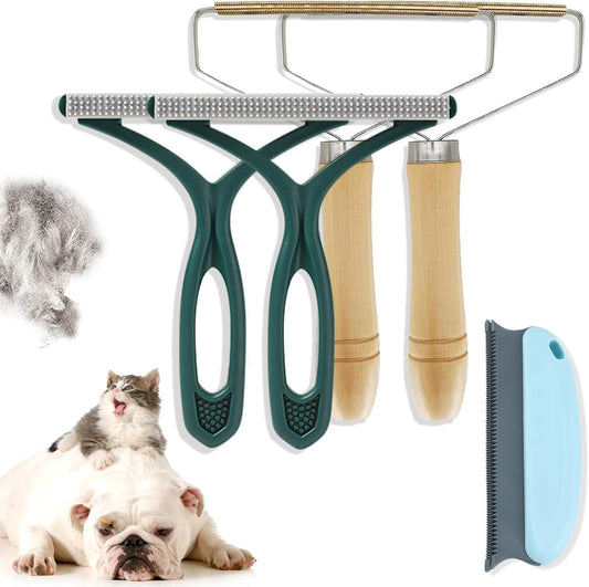 Pet Hair Remover, Portable Dog Cat Hair Remover, Lint Remover, Reusable Pet Hair Removal Tool, Lint Shaver Cleaner Pro, Carpet Scraper for Couch Furniture, Blanket, Clothing, Carpet, Rugs (5)