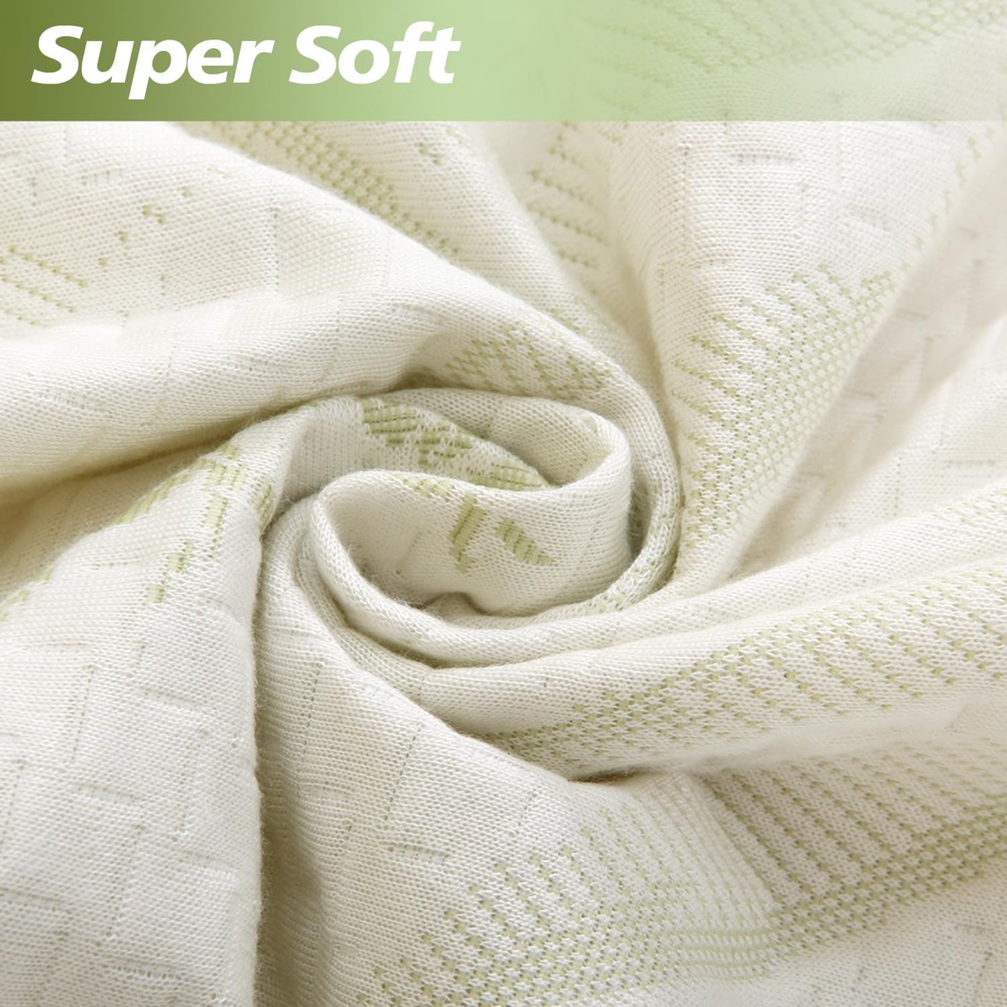 Twin XL Mattress Protector Waterproof Mattress Pad Washable Bamboo Rayon Mattress Cover Breathable Noiseless Bed Protector 5" - 21'' Elastic Fitted Deep Pocket