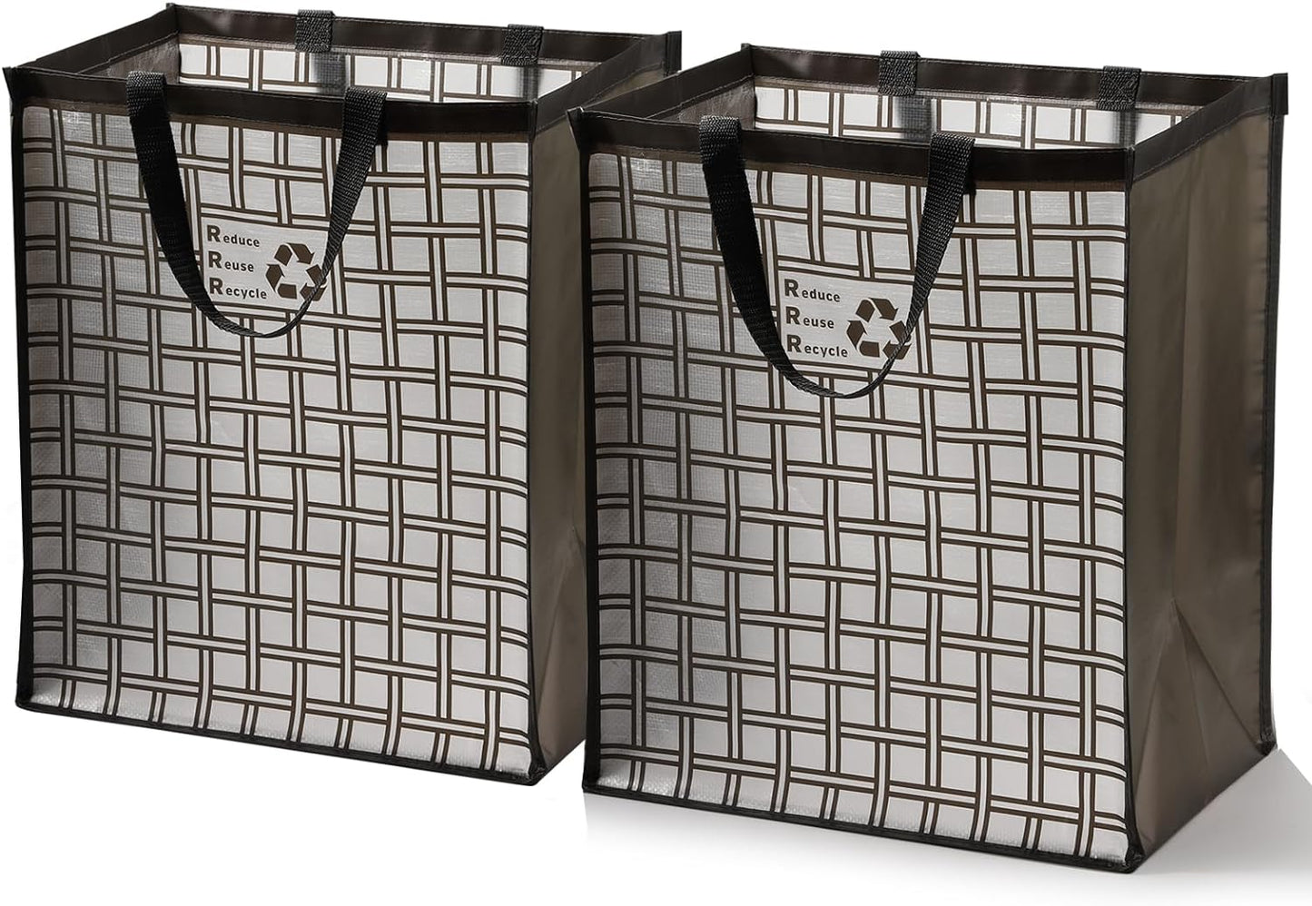 Lily queen Recycle Bin Bags for Kitchen Home Trash Cans Sorting Bins 12 Gallon Set of 2