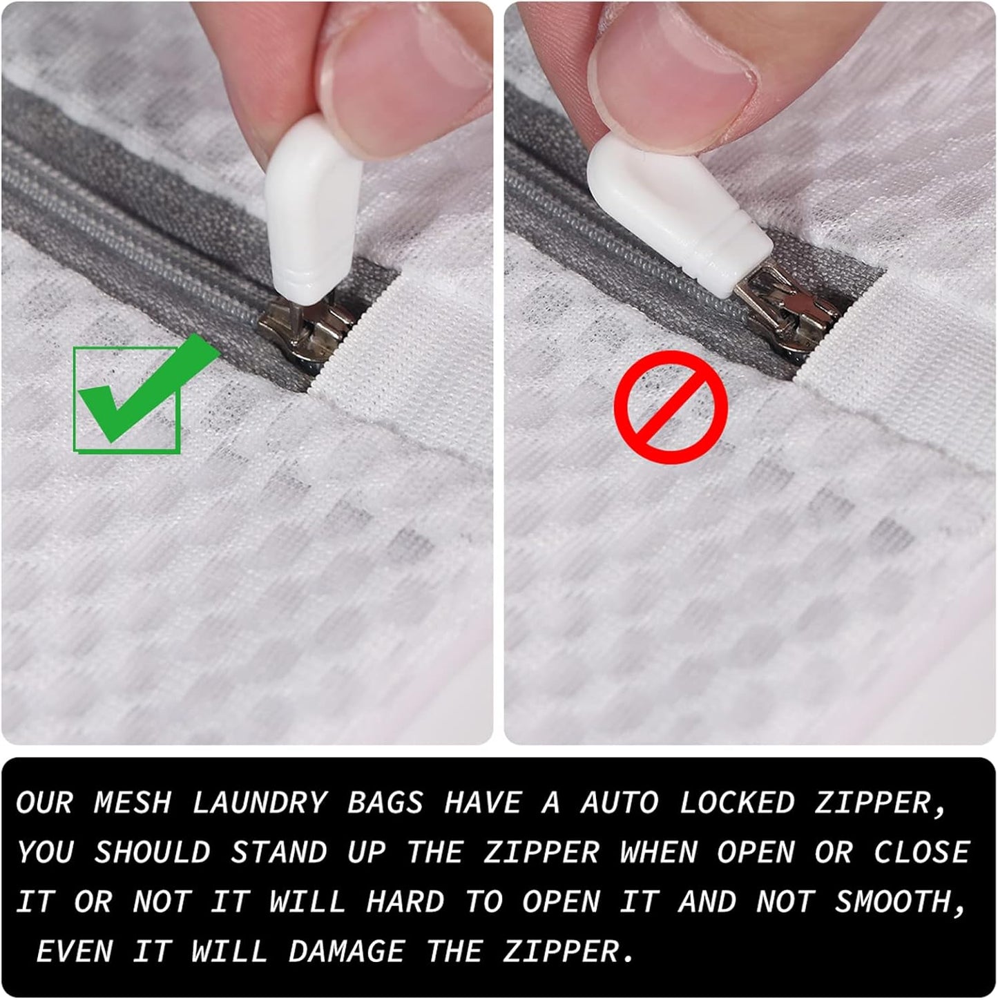 3Pcs Durable Honeycomb Mesh Laundry Bags for Delicates 125gsm Net Fabric Durable and Reusable Delicate Wash Bag,Organization Bag for Lingerie,Sock,12 x 16 Inches(3 Medium)