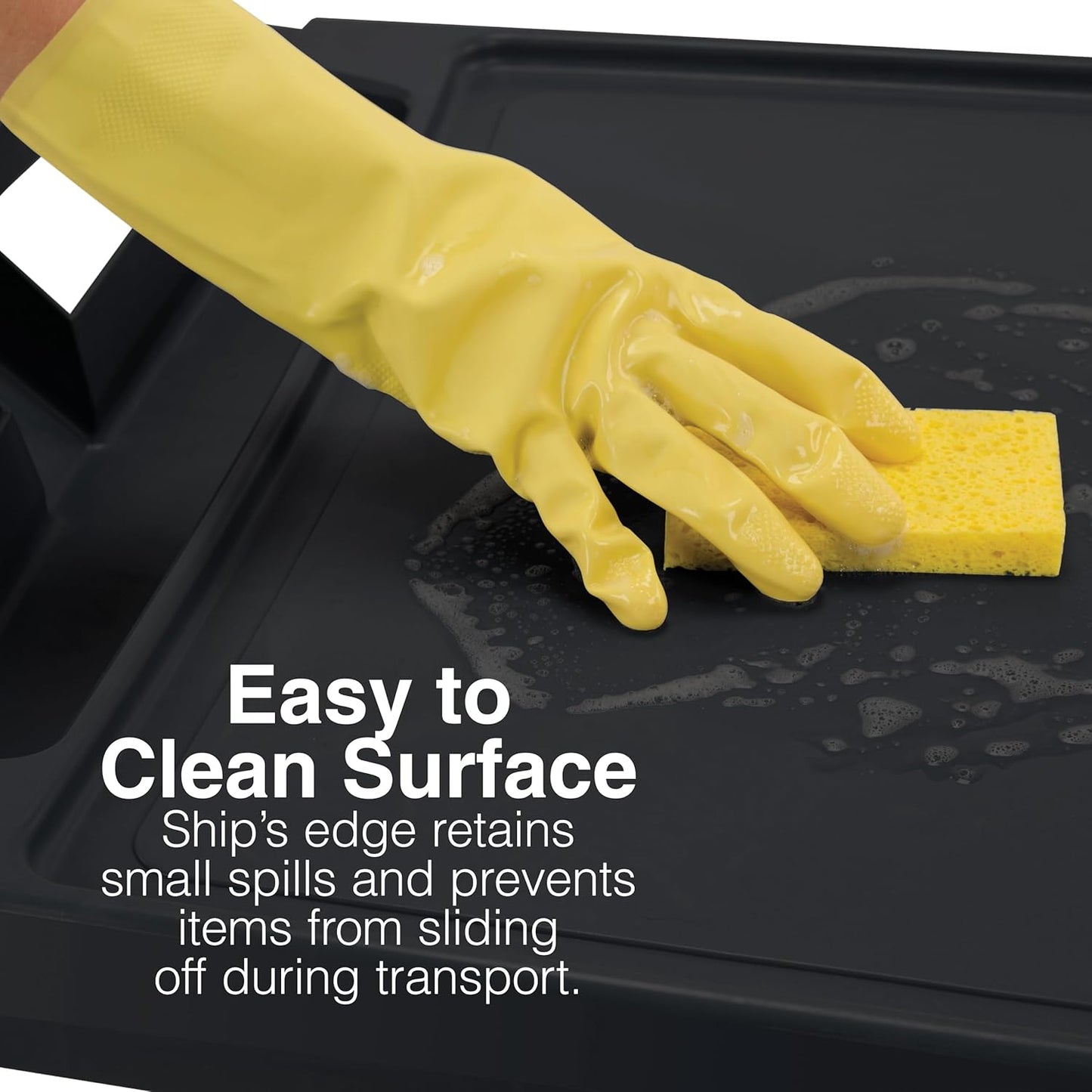 Metro myCart Plus Utility Cart - Choose-Your-Height Adjustable Heavy Duty Rolling Cart for Home, Commercial and Industrial Use - 3-Shelf, 400 lbs Capacity - 18.3" W x 31.5" L x 35.5-39.5" H - Black